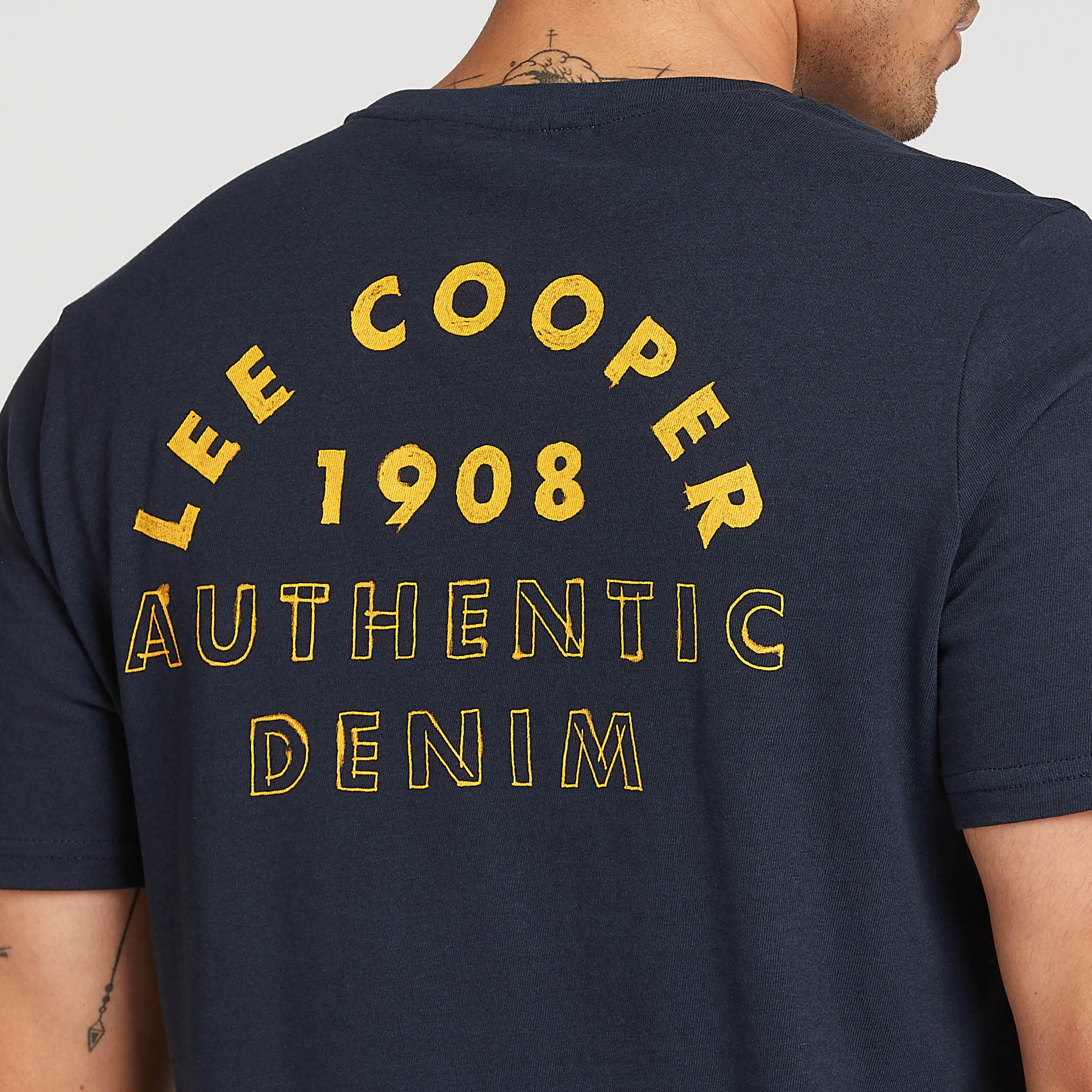 Lee Cooper Printed T-shirt with Crew Neck and Short Sleeves-men-clothing-tshirtsandpolos-tshirts-image-5