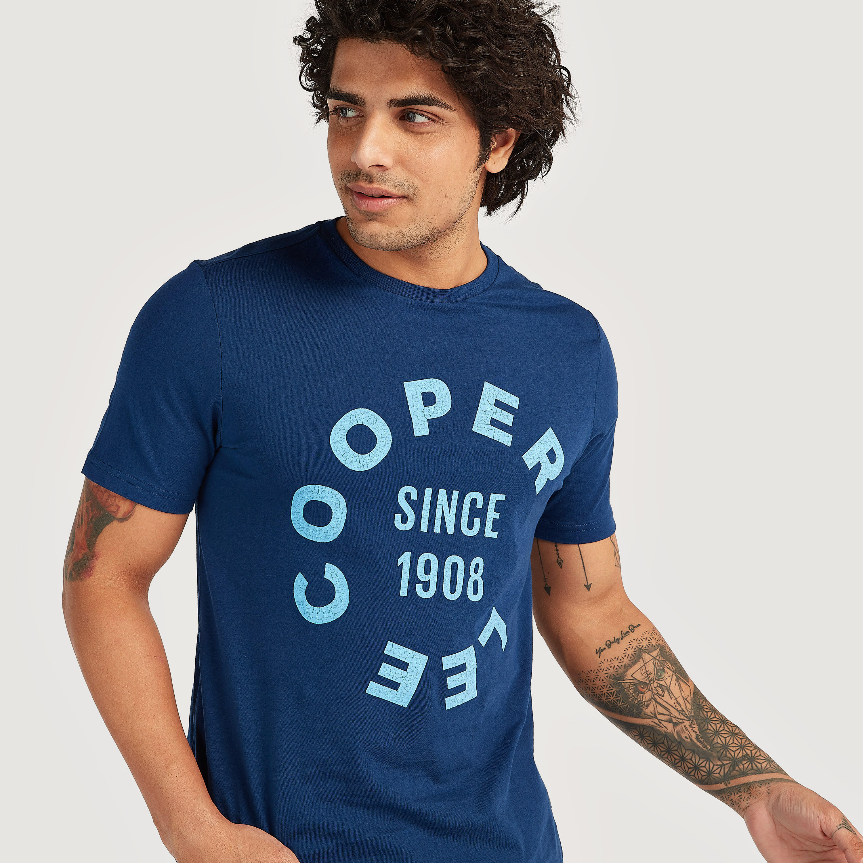 Lee Cooper Printed T-shirt with Short Sleeves-men-clothing-tshirtsandpolos-tshirts-image-4