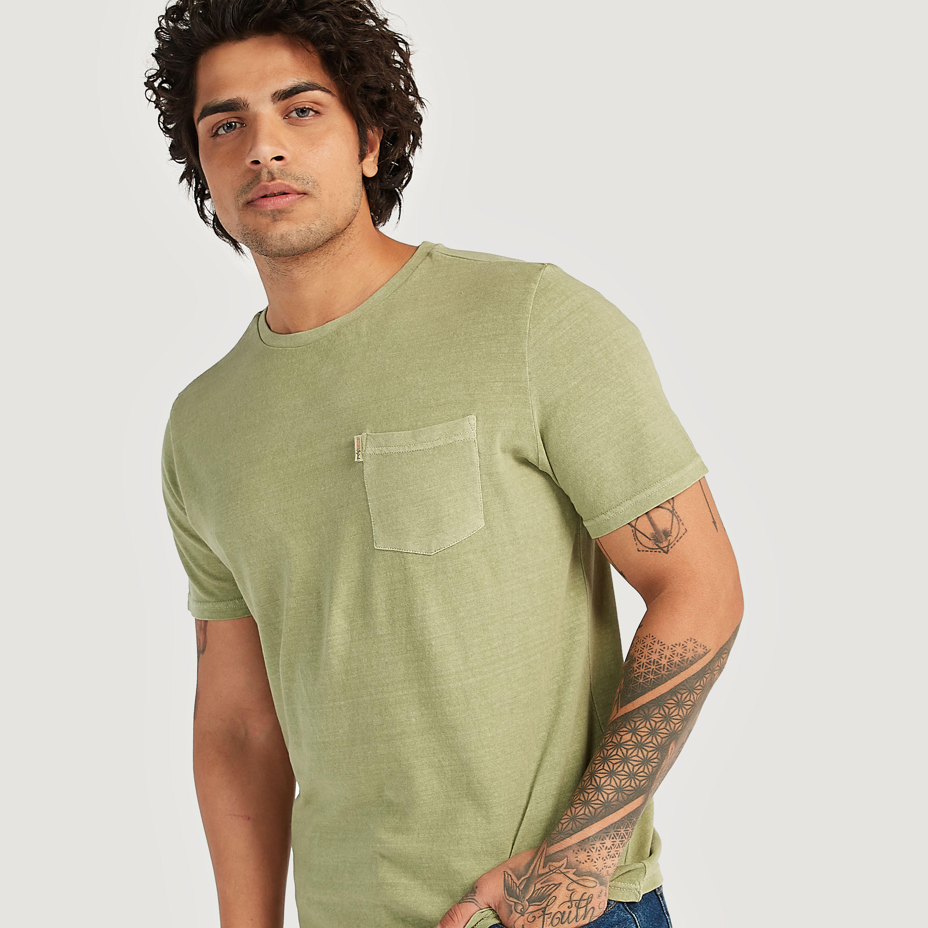 Lee Cooper Printed T-shirt with Short Sleeves-men-clothing-tshirtsandpolos-tshirts-image-1