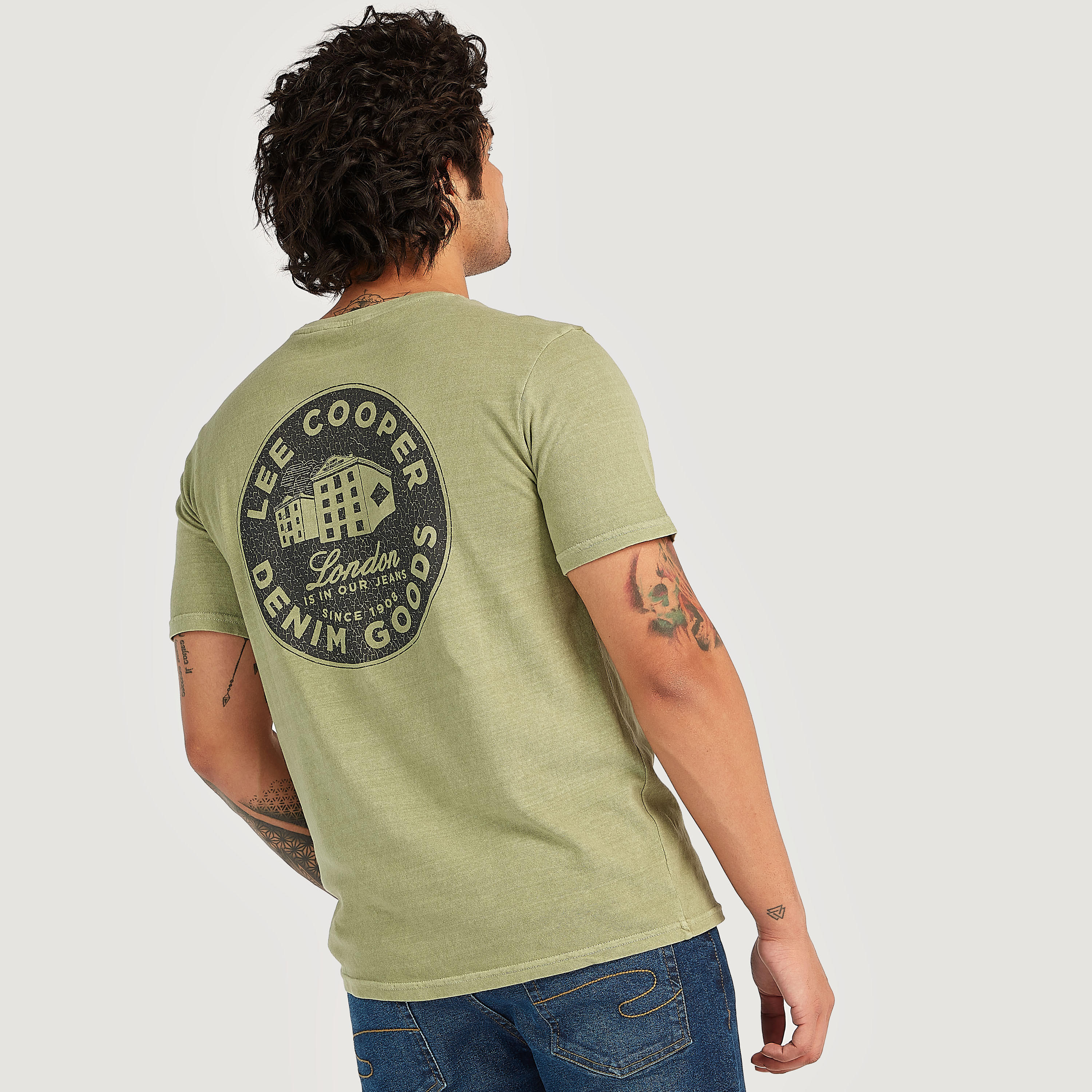 Lee Cooper Printed T-shirt with Short Sleeves-men-clothing-tshirtsandpolos-tshirts-image-4
