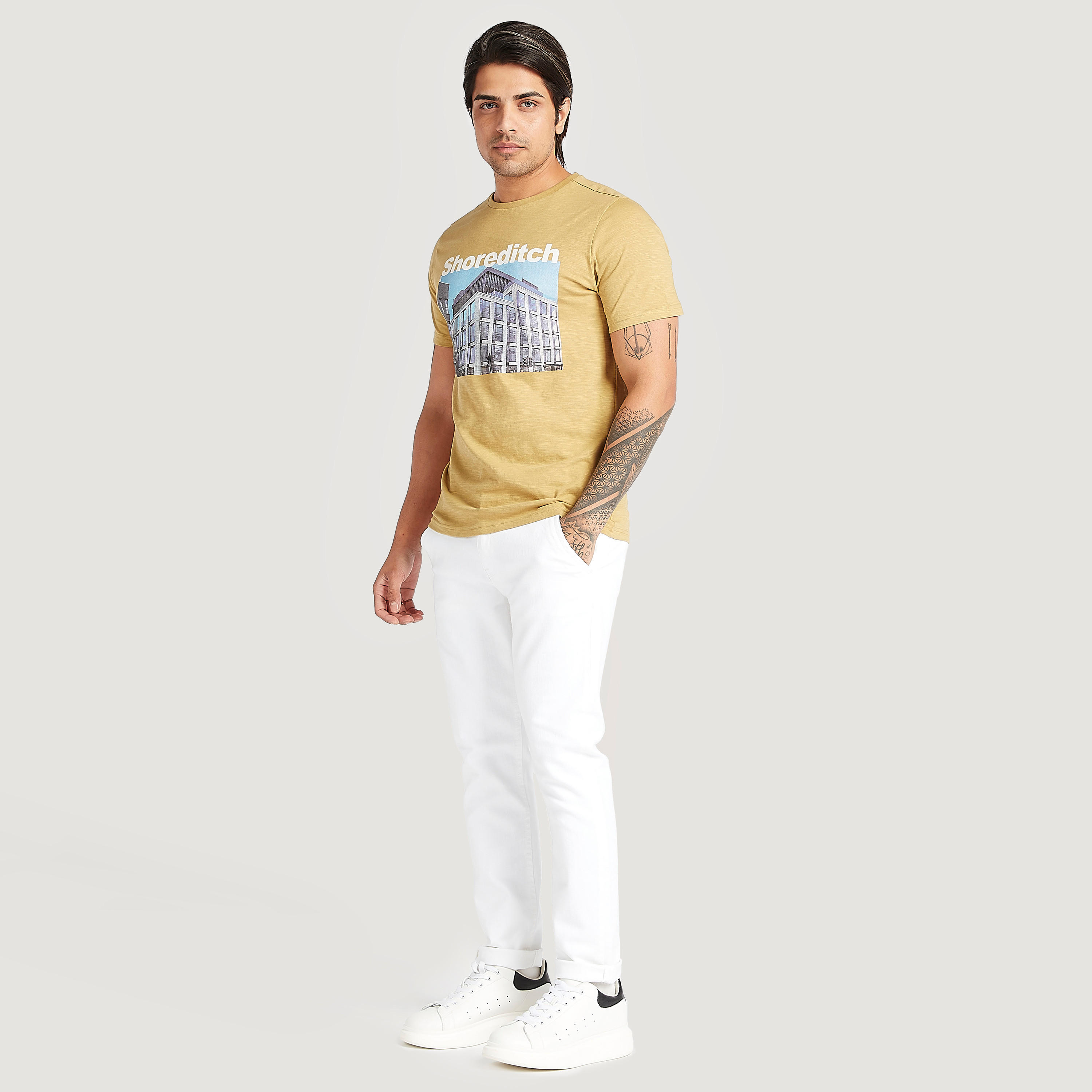 تيشيرت بأكمام قصيرة وطبعات من لي كوبر-men-clothing-tshirtsandpolos-tshirts-image-5