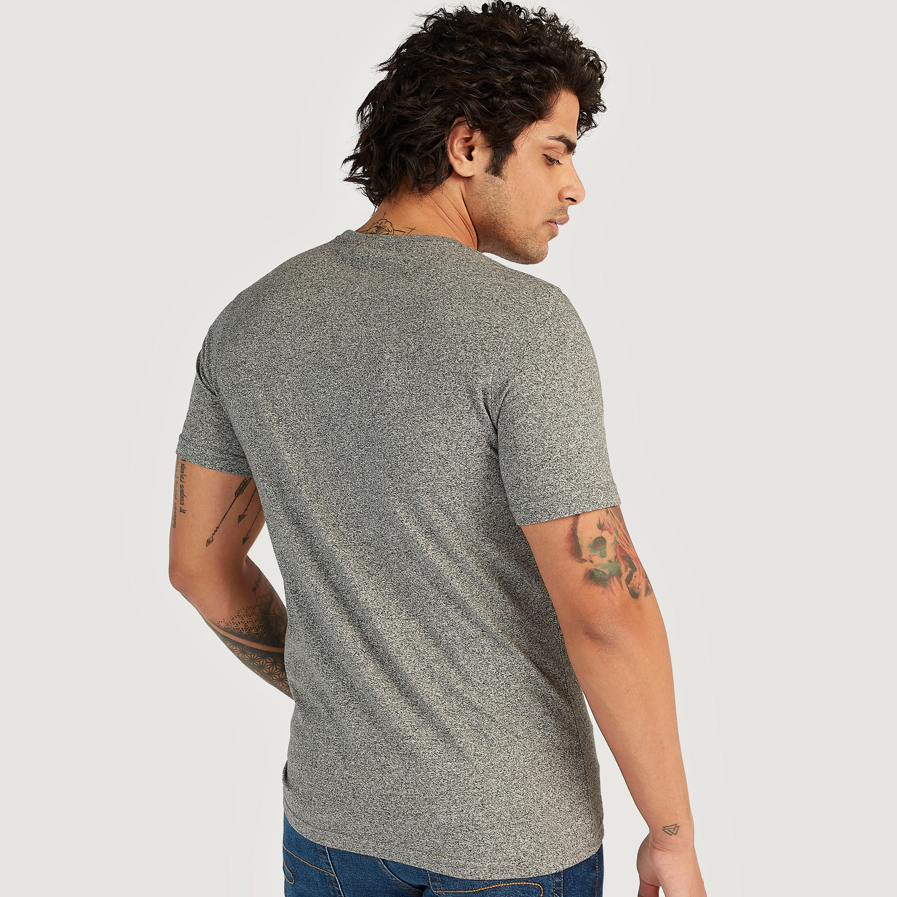 Lee Cooper Printed T-shirt with Short Sleeves-men-clothing-tshirtsandpolos-tshirts-image-4