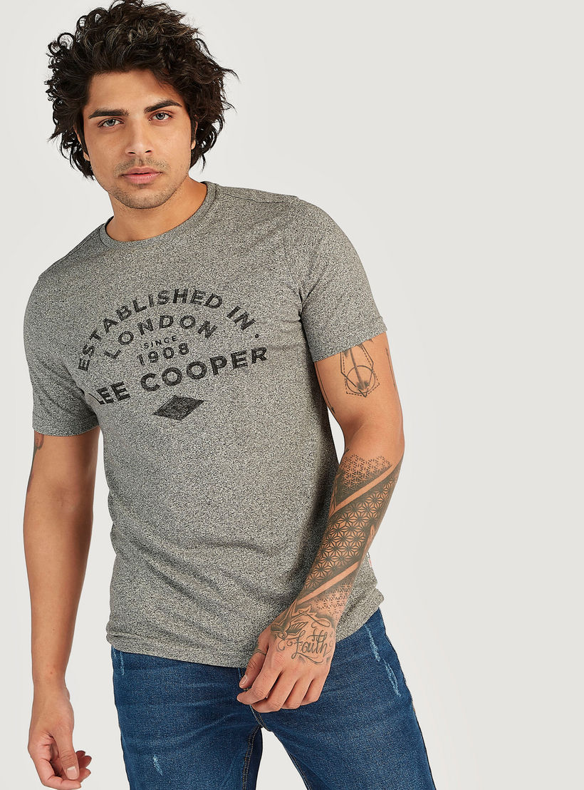 Lee Cooper Printed T-shirt with Short Sleeves-men-clothing-tshirtsandpolos-tshirts-image-5