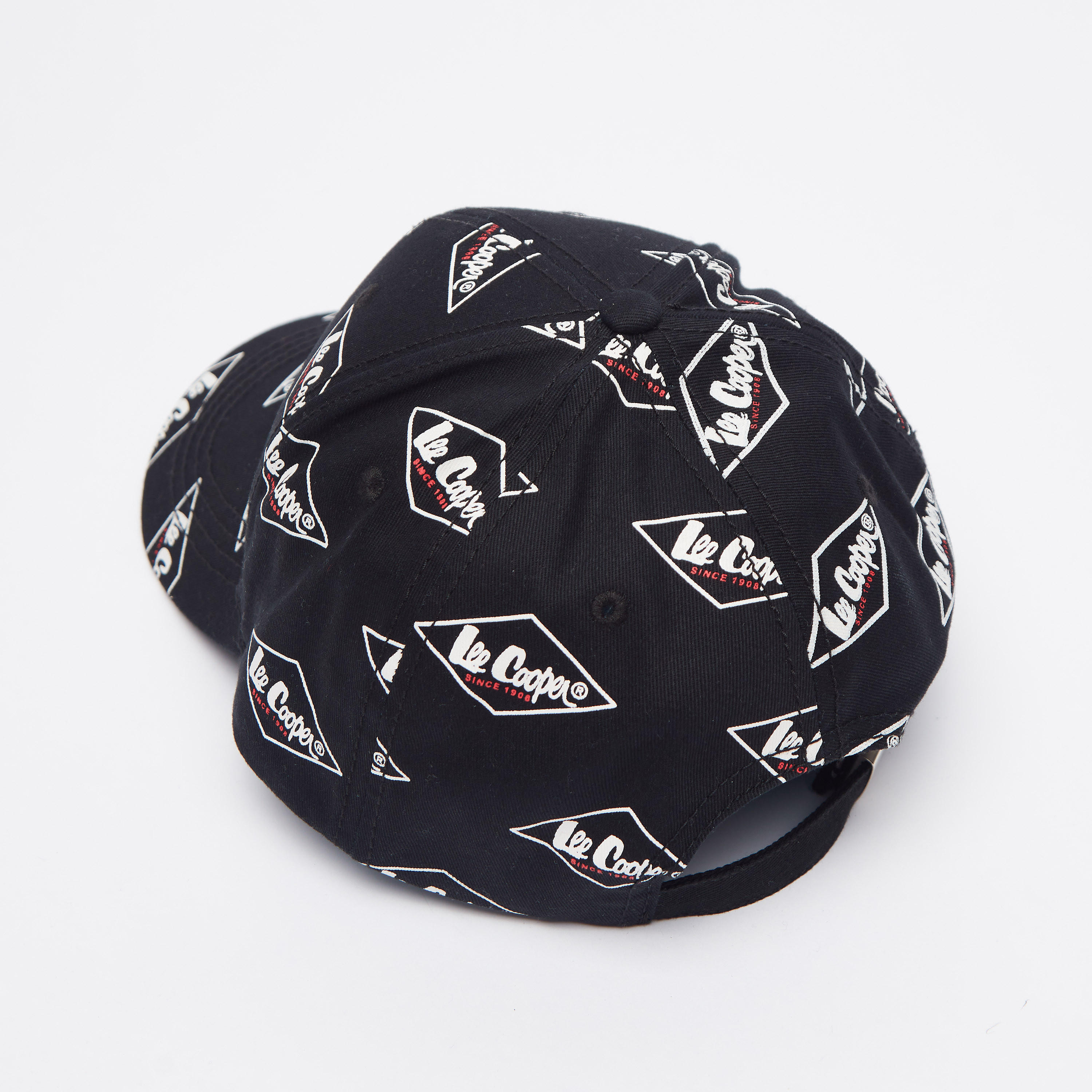 Lee Cooper Printed Cap with Plate Buckle Closure-men-caps-image-3