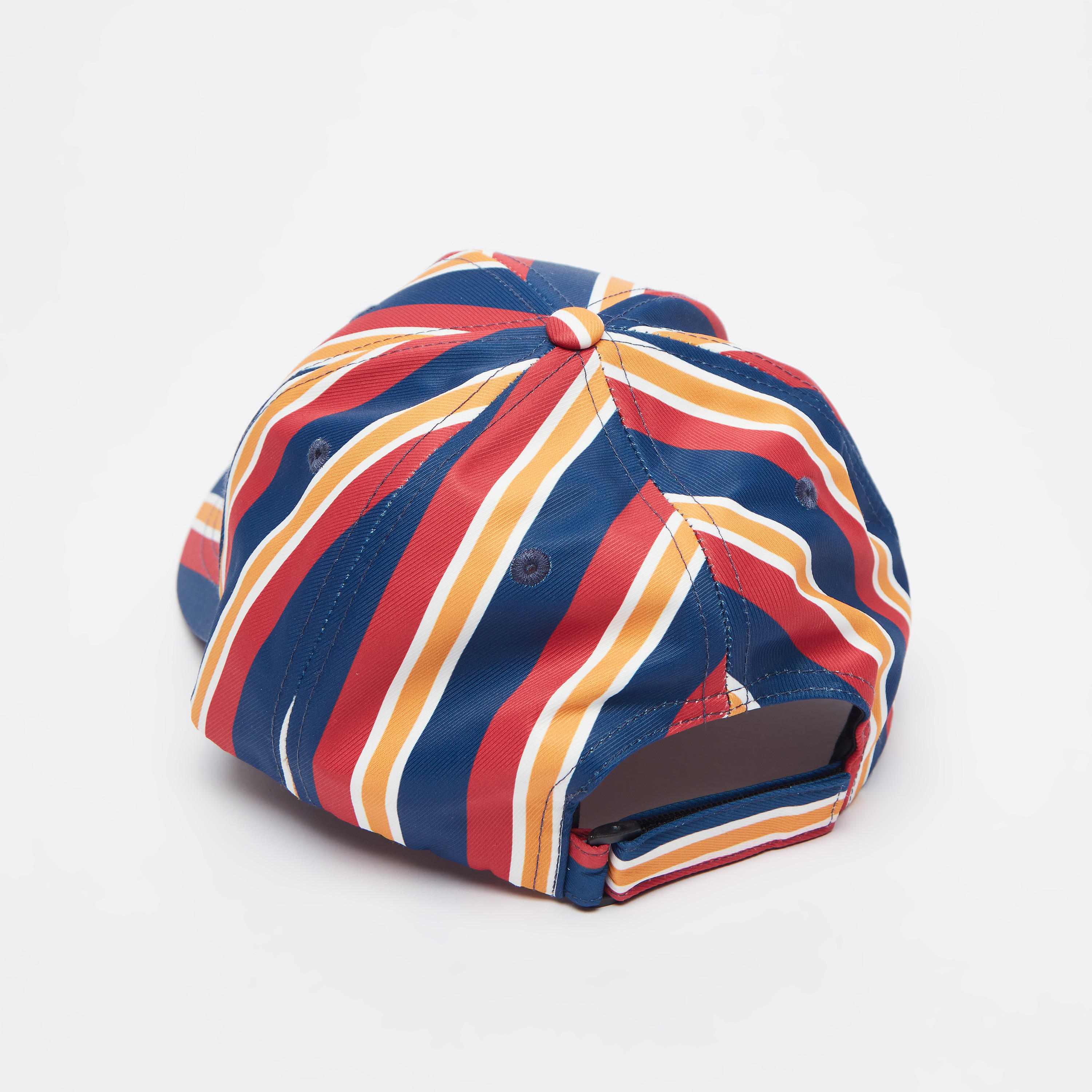 Lee Cooper Striped Cap with Hook and Loop Closure-men-caps-image-3