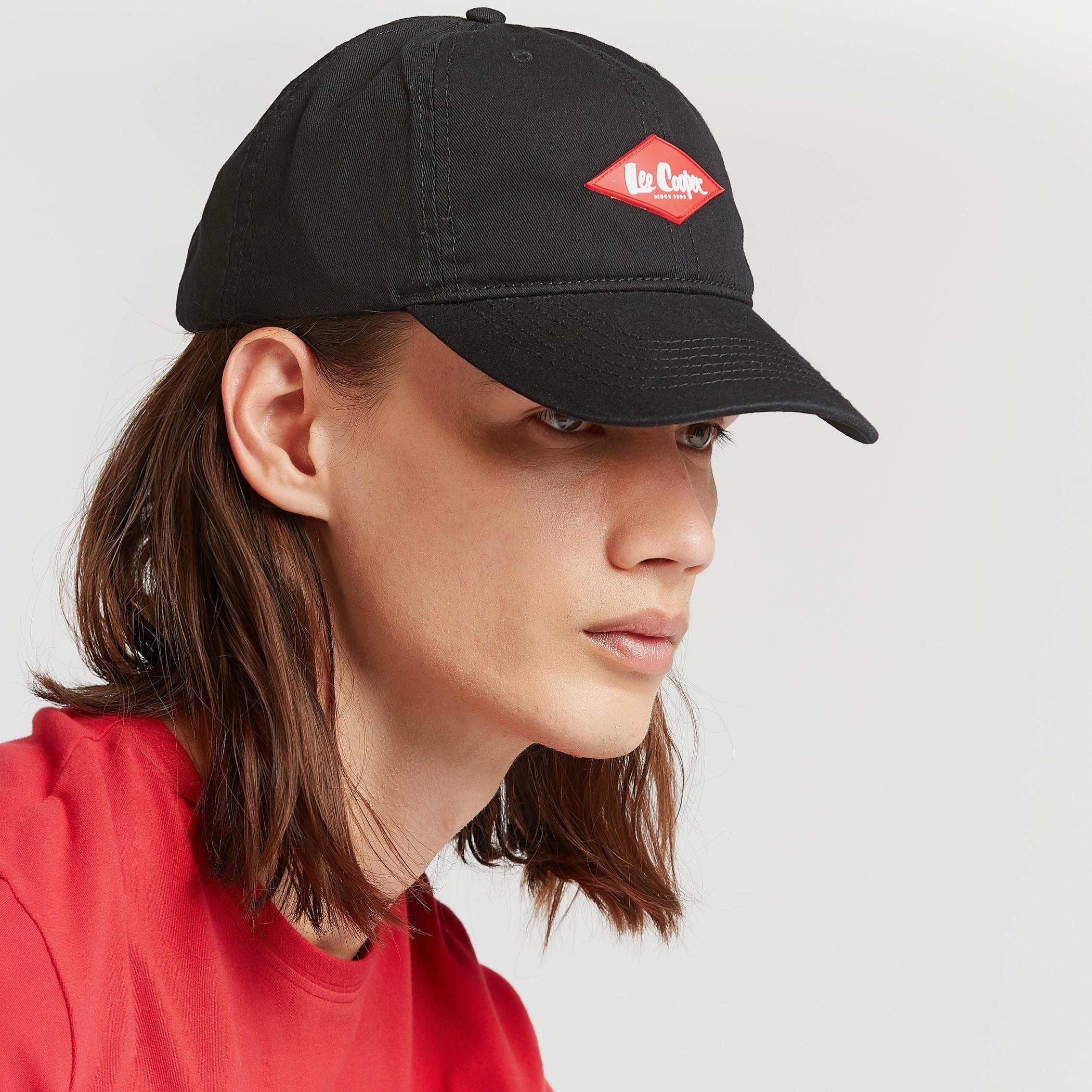 Lee Cooper Textured Cap with Adjustable Slide Closure-men-caps-image-2