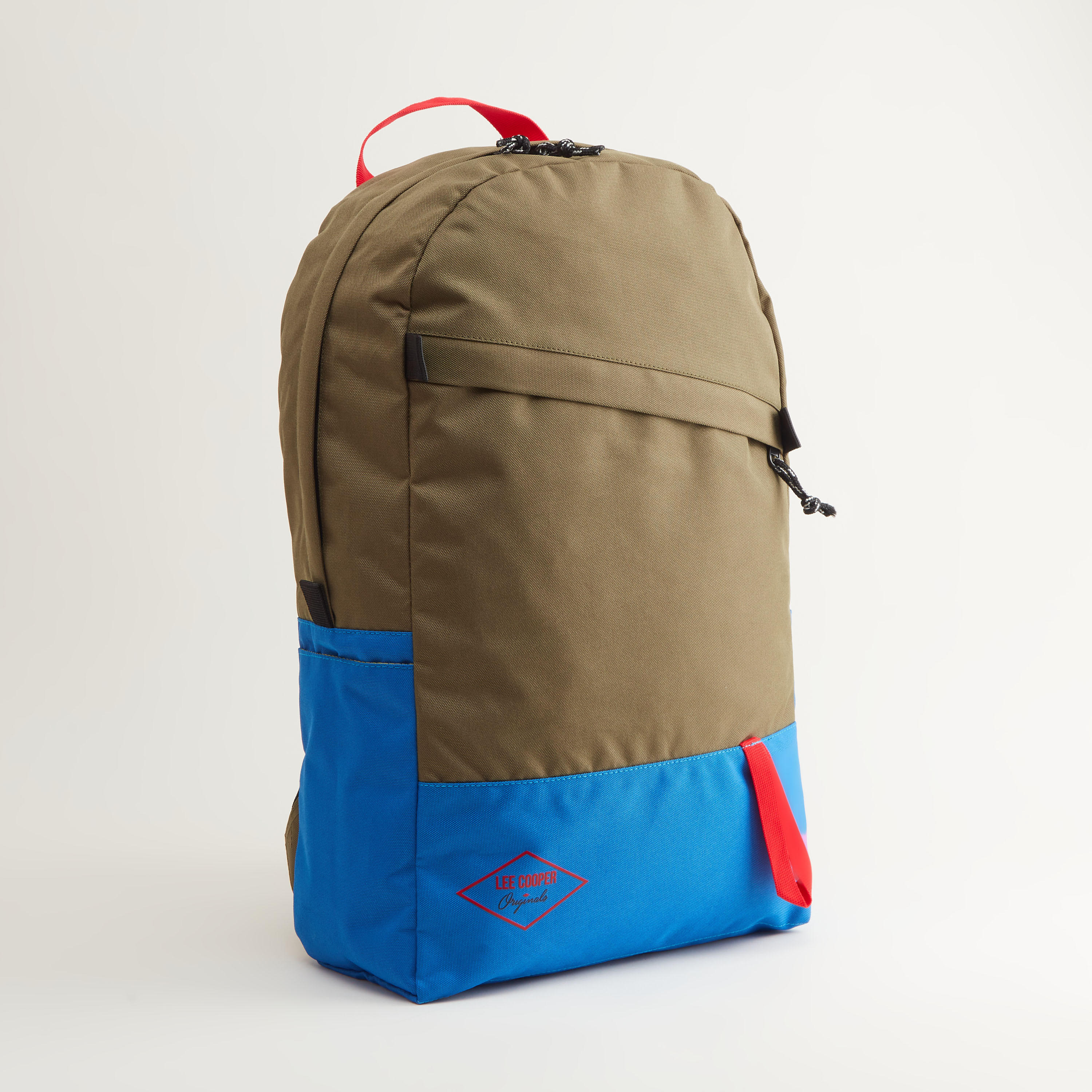 Lee Cooper Logo Printed Backpack with Zip Closure-men-bags-image-2