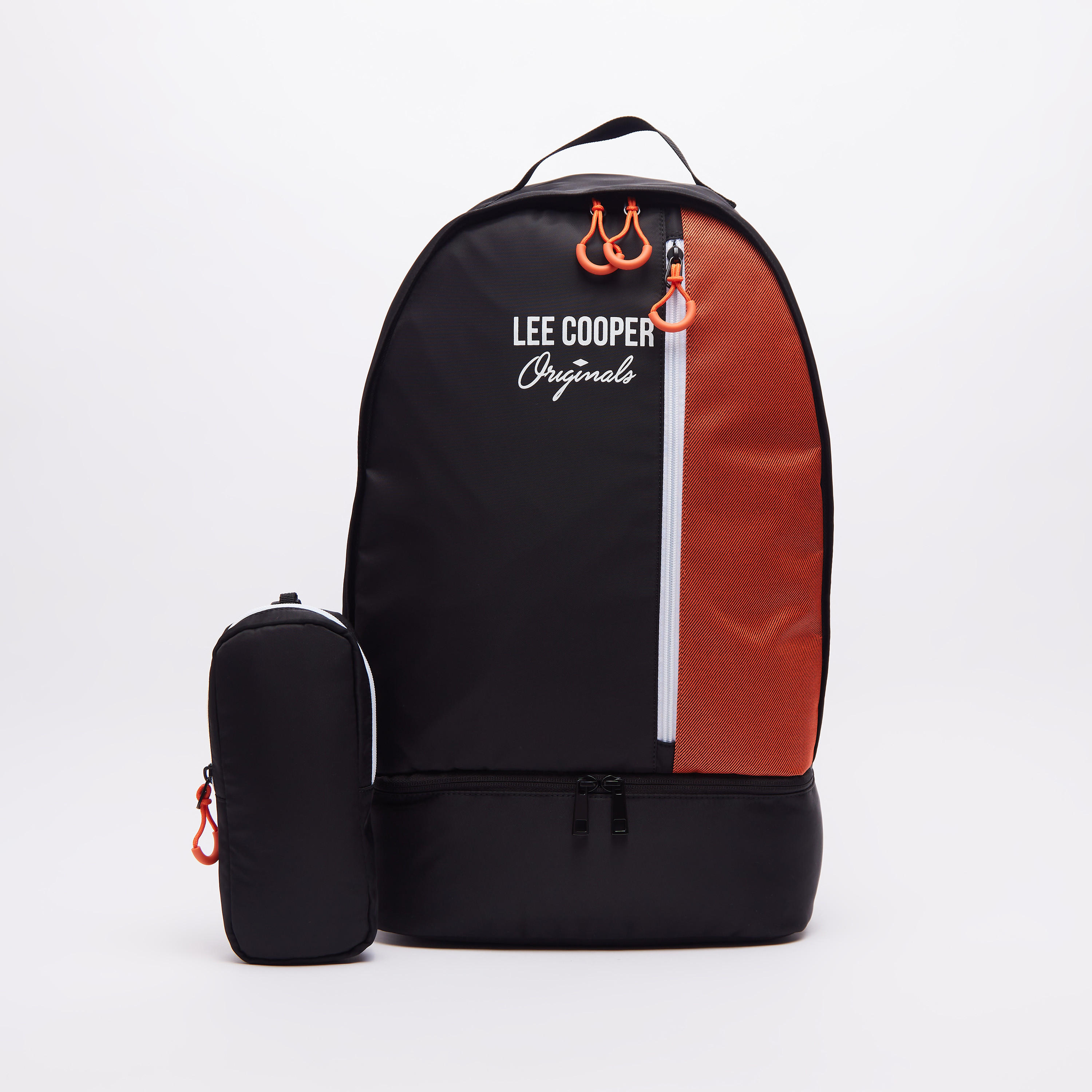 شنطة ظهر بارزة الملمس بغطاء قارورة قابلة للفصل من لي كوبر-men-bags-image-7