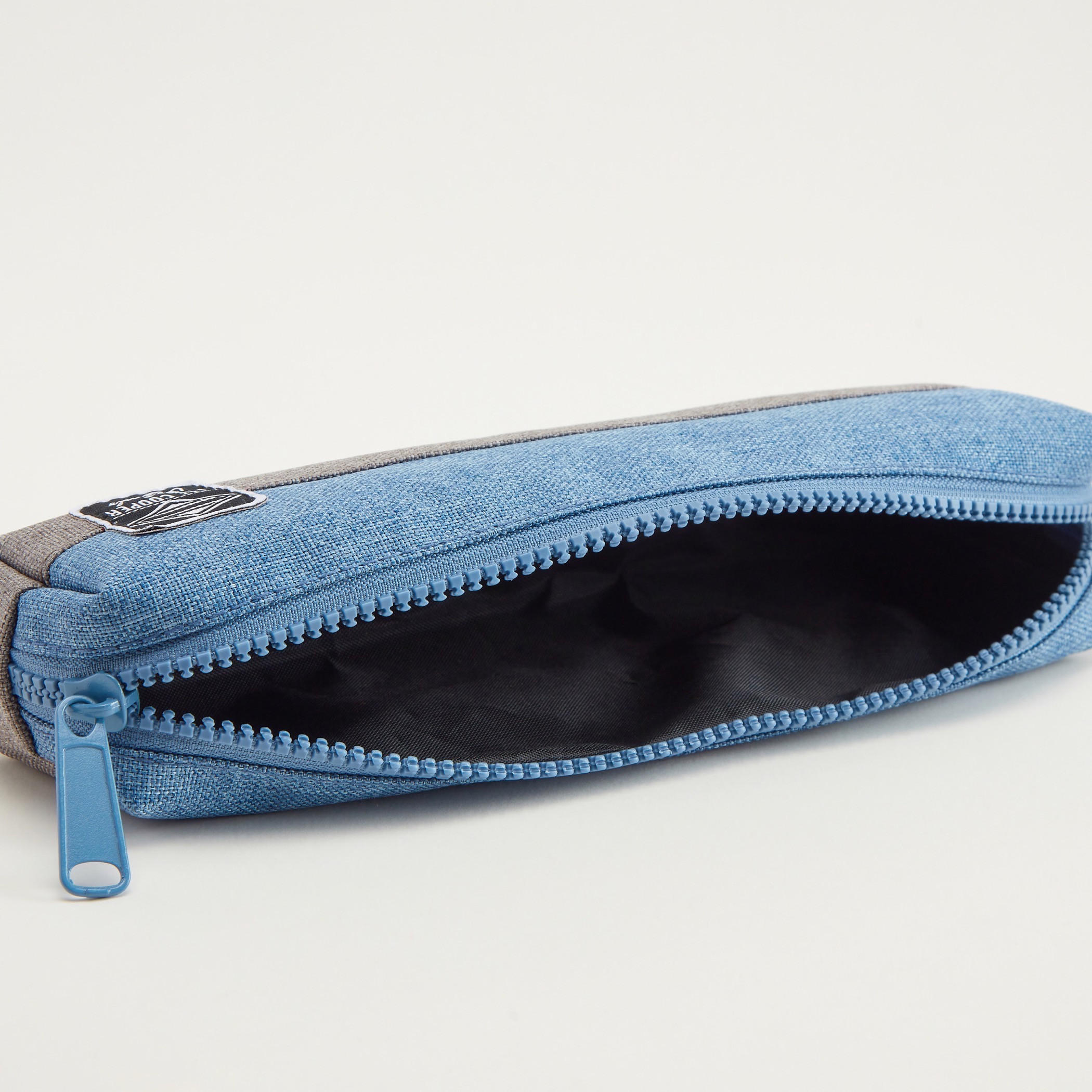 Lee Cooper Textured Pencil Case with Zip Closure-men-bags-image-4