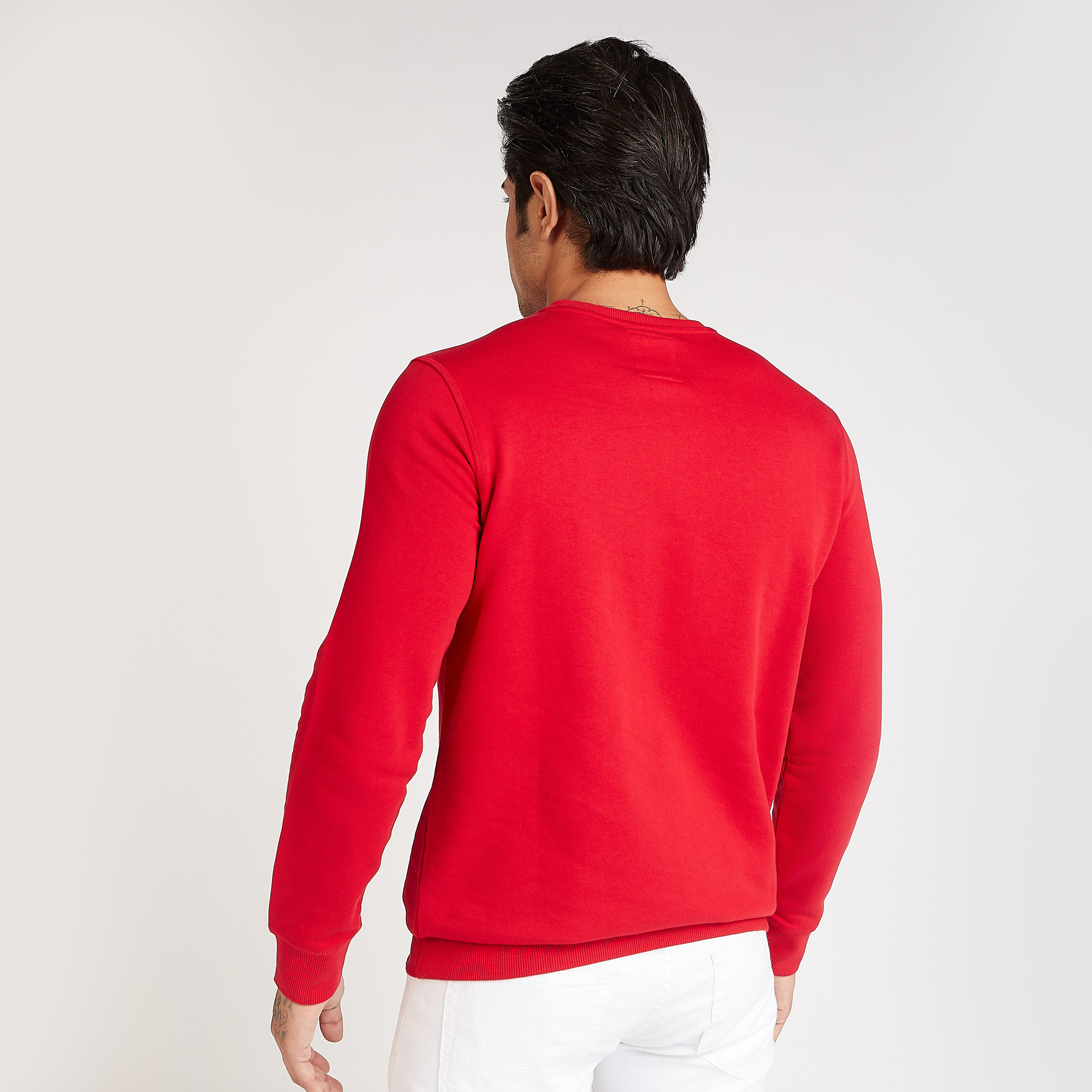 سويت شيرت مستدام بياقة ضيّقة وأكمام طويلة وطبعات من لي كوبر-men-winterwear-hoodiesandsweatshirts-image-4