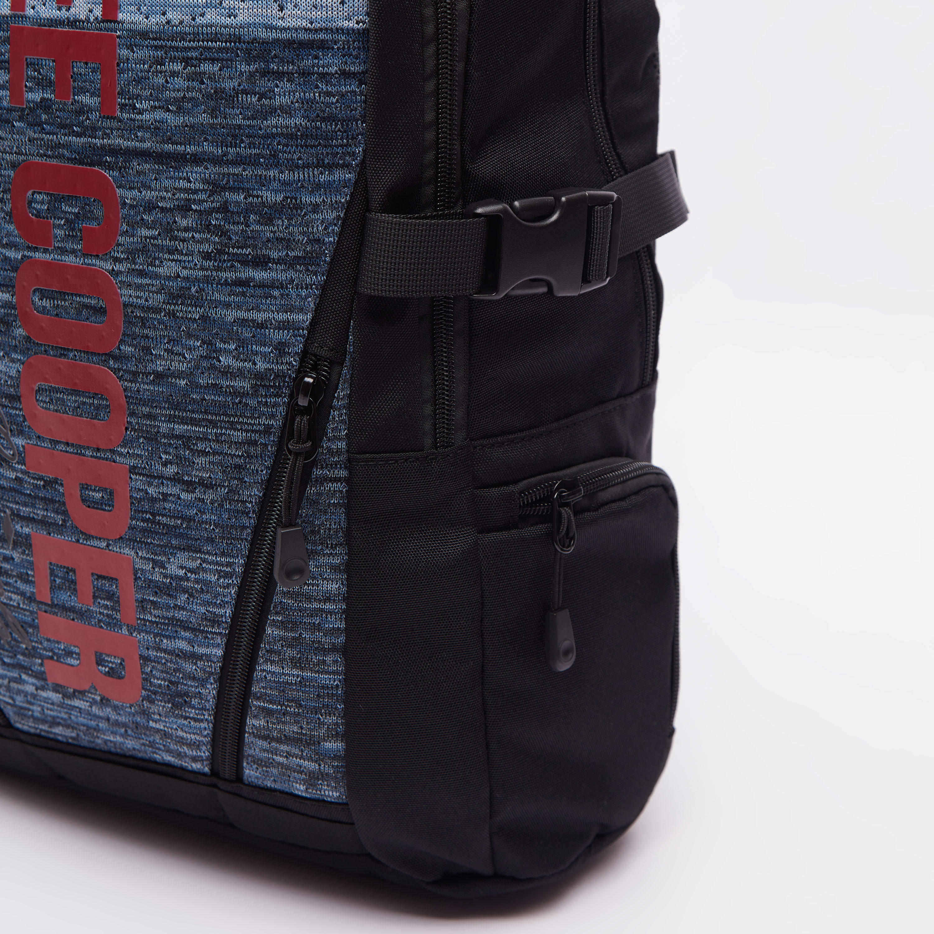 Lee Cooper Printed Backpack with Adjustable Shoulder Straps-men-bags-image-3