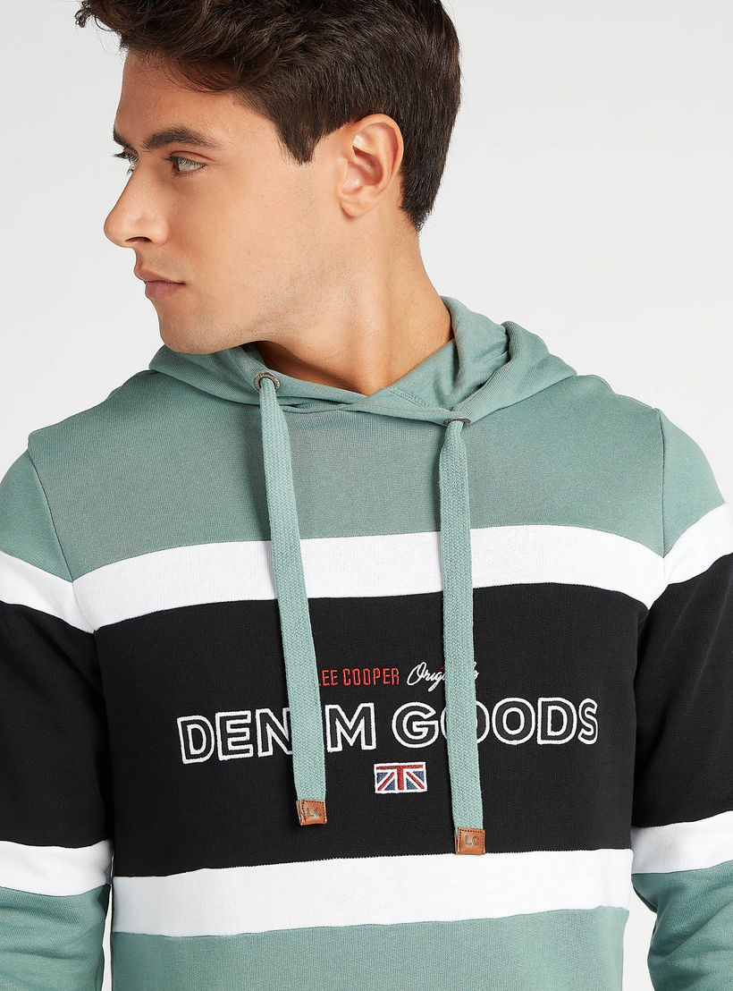 هودي مستدام بطبعات وأكمام طويلة وجيوب من لي كوبر-men-winterwear-hoodiesandsweatshirts-image-5