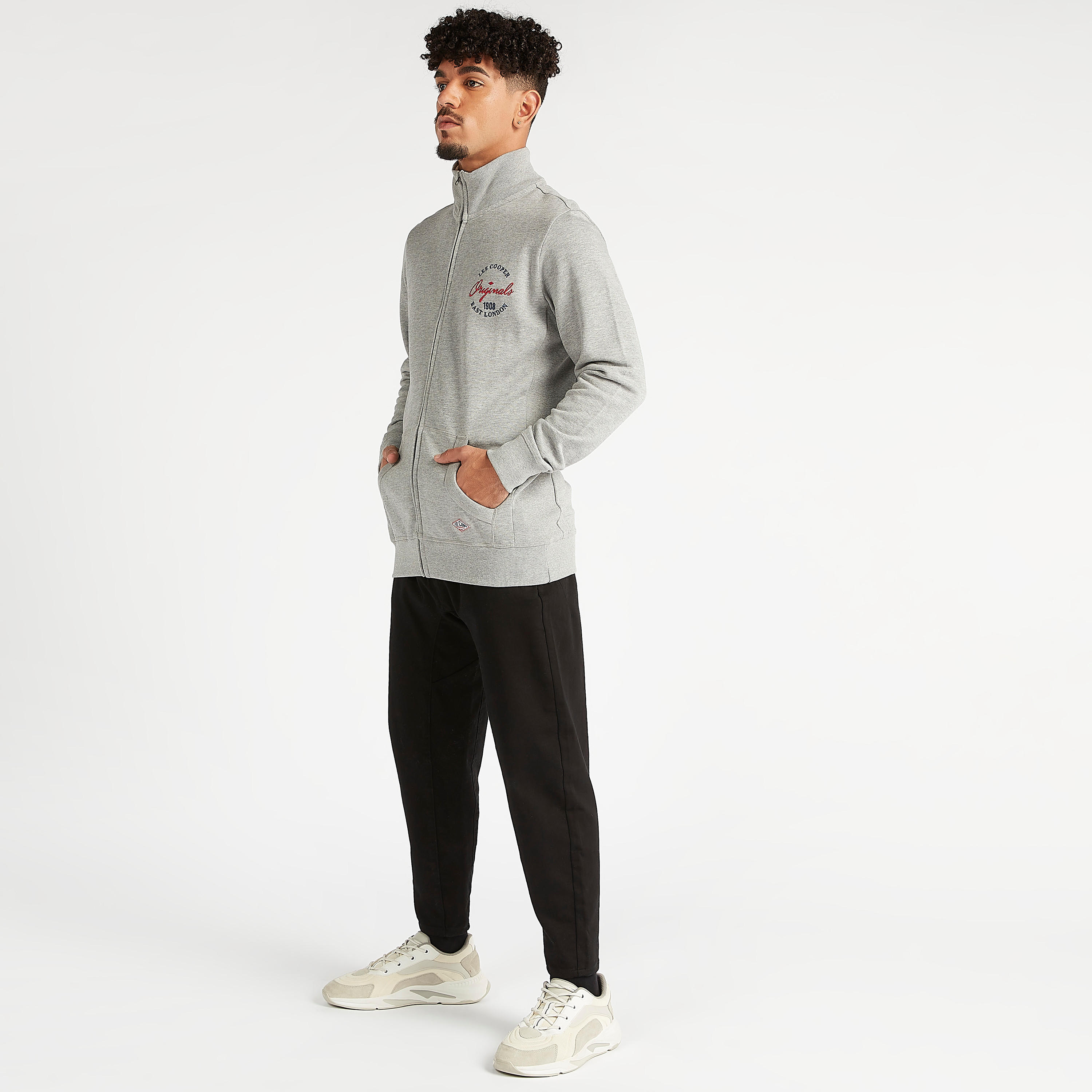 Sustainable Lee Cooper Zip Through Jacket with Sherpa Collar-men-clothing-jacketsandblazers-jackets-image-2