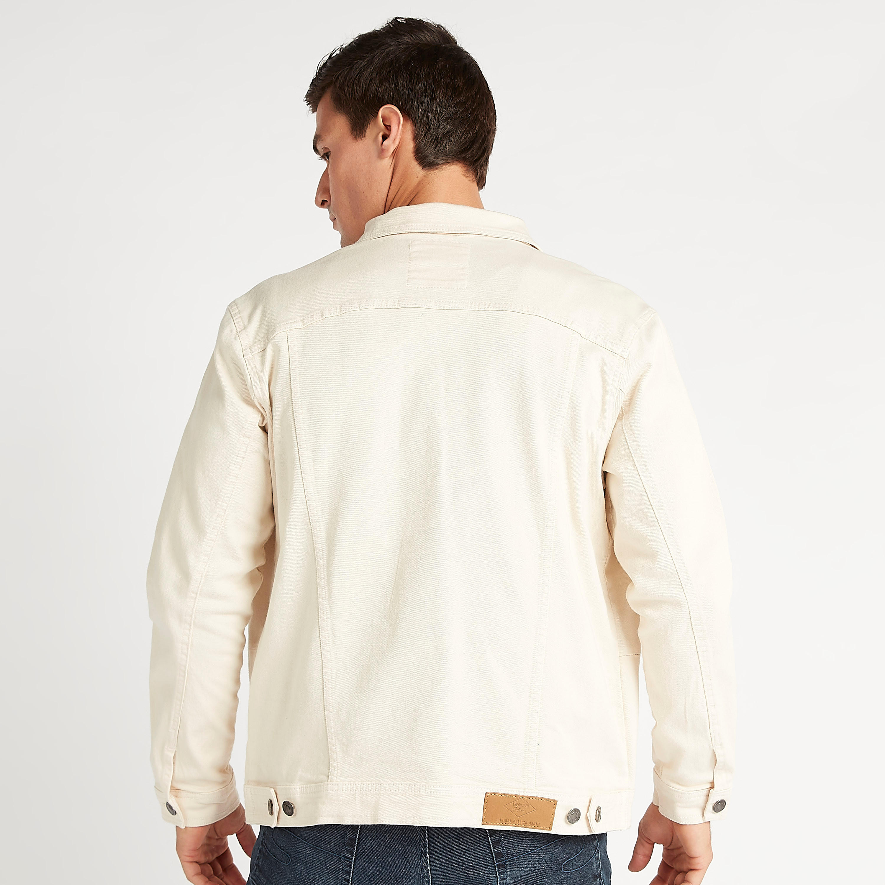 جاكيت مستدام دينم بياقة عادية وزر إغلاق من لي كوبر-men-clothing-jacketsandblazers-jackets-image-4