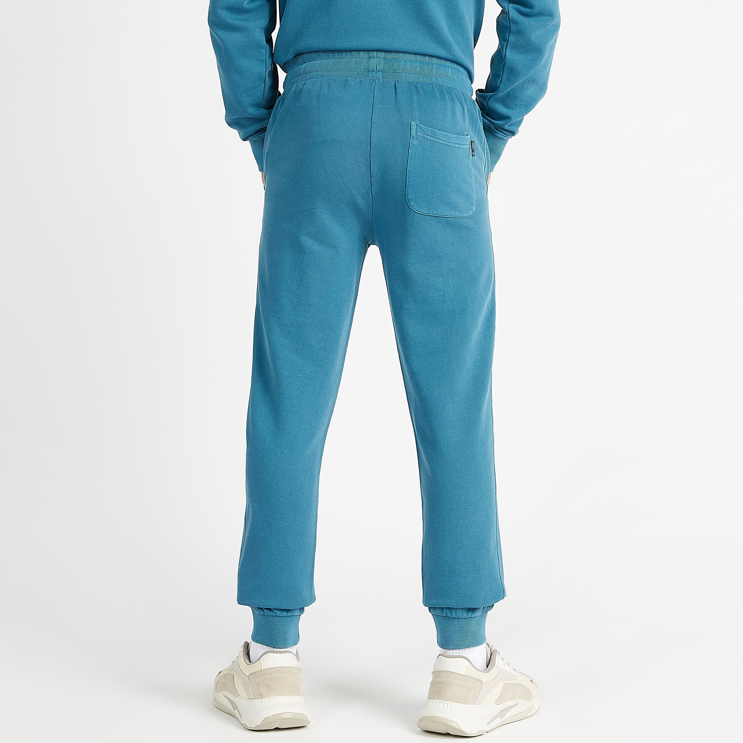 Lee Cooper Sustainable Solid Mid-Rise Joggers with Drawstring Closure-men-clothing-bottoms-joggers-image-4