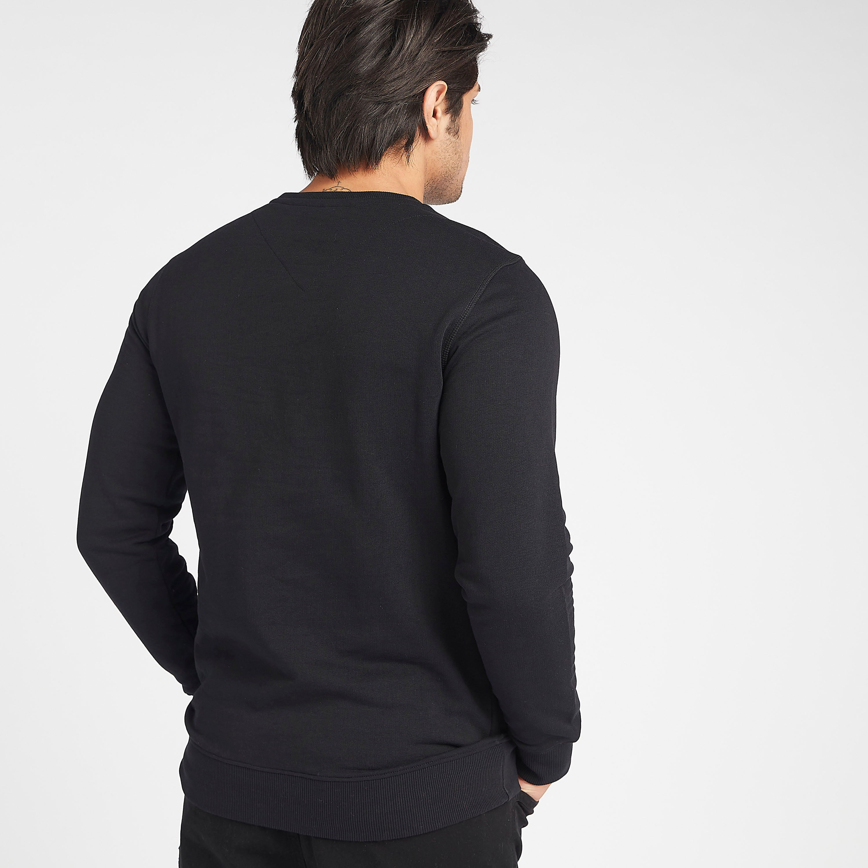 سويت شيرت مستدام بارز الملمس بياقة ضيّقة من لي كوبر-men-winterwear-hoodiesandsweatshirts-image-4