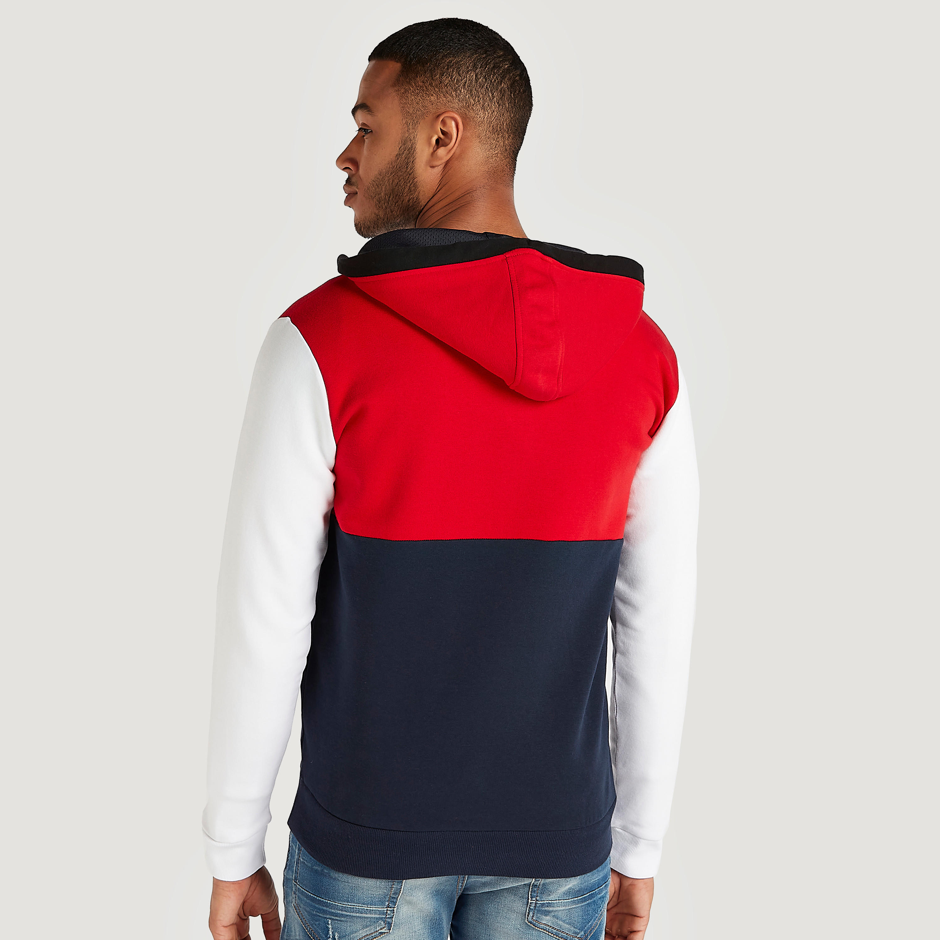 جاكيت مستدام كتل ألوان بقبّعة وأكمام طويلة من لي كوبر-men-winterwear-hoodiesandsweatshirts-image-4