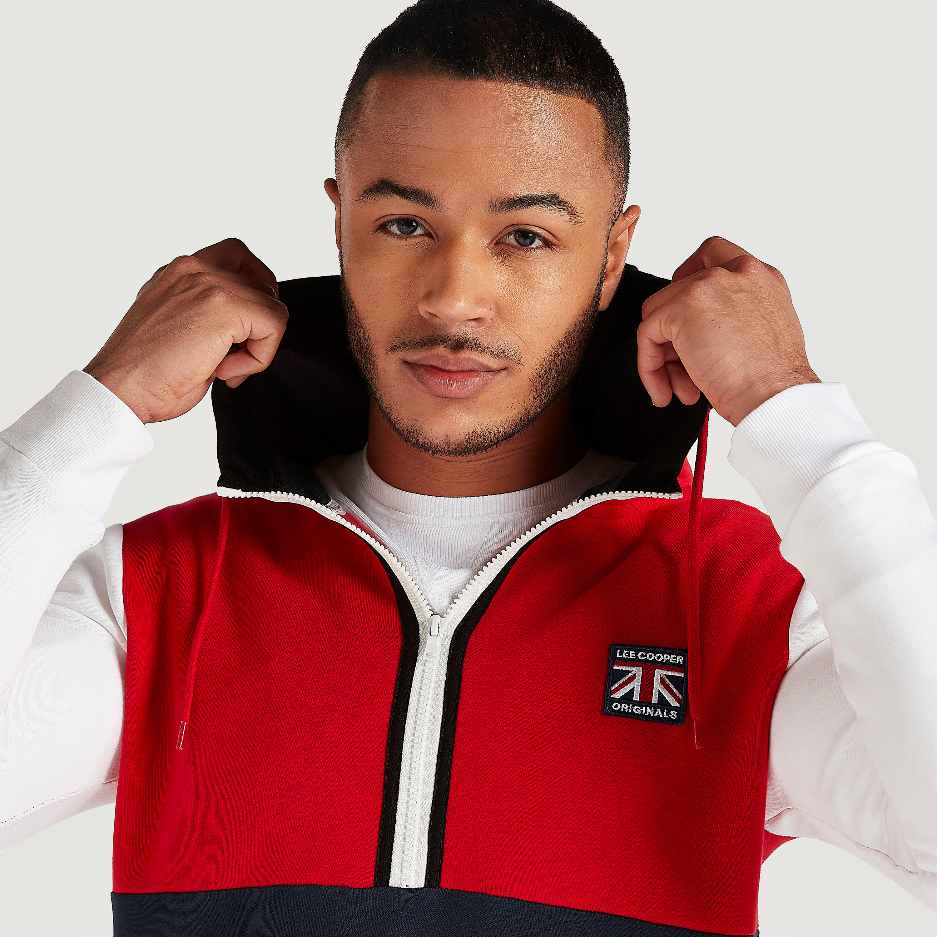 جاكيت مستدام كتل ألوان بقبّعة وأكمام طويلة من لي كوبر-men-winterwear-hoodiesandsweatshirts-image-5