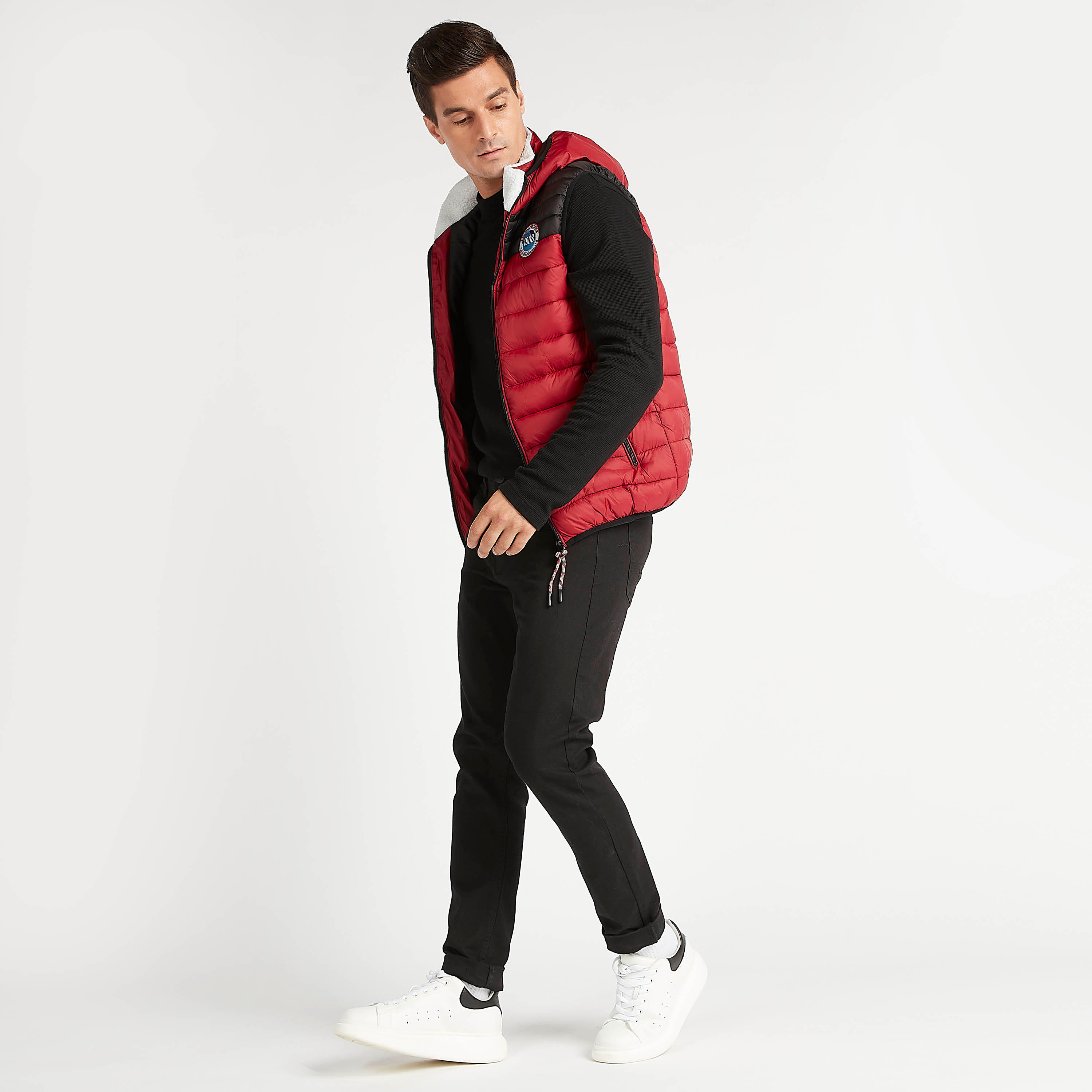 Lee Cooper Quilted Zip Through Gilet with Pockets and Hood-men-clothing-jacketsandblazers-jackets-image-7