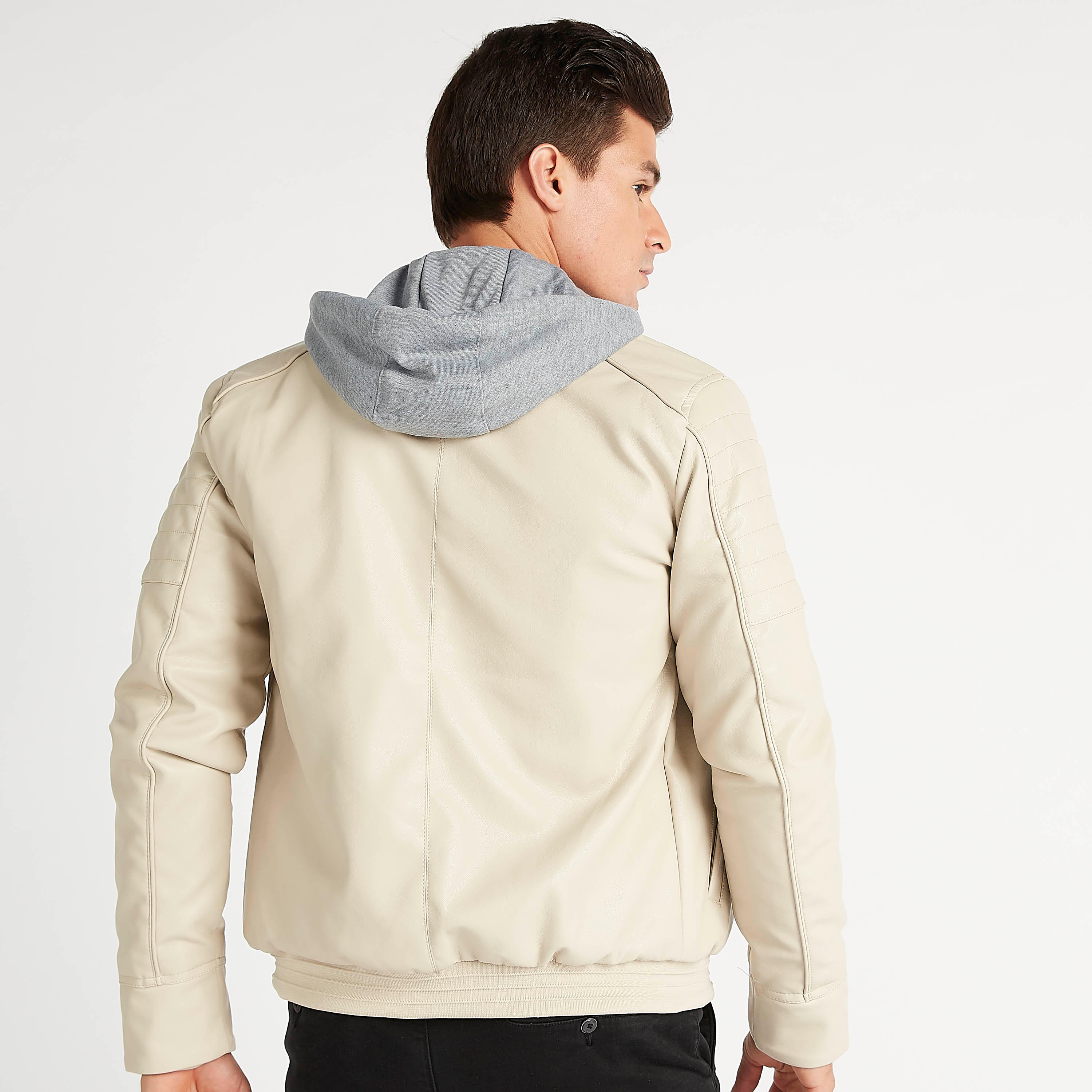 جاكيت بايكر بسحّاب وقبّعة وجيوب من لي كوبر-men-clothing-jacketsandblazers-jackets-image-13