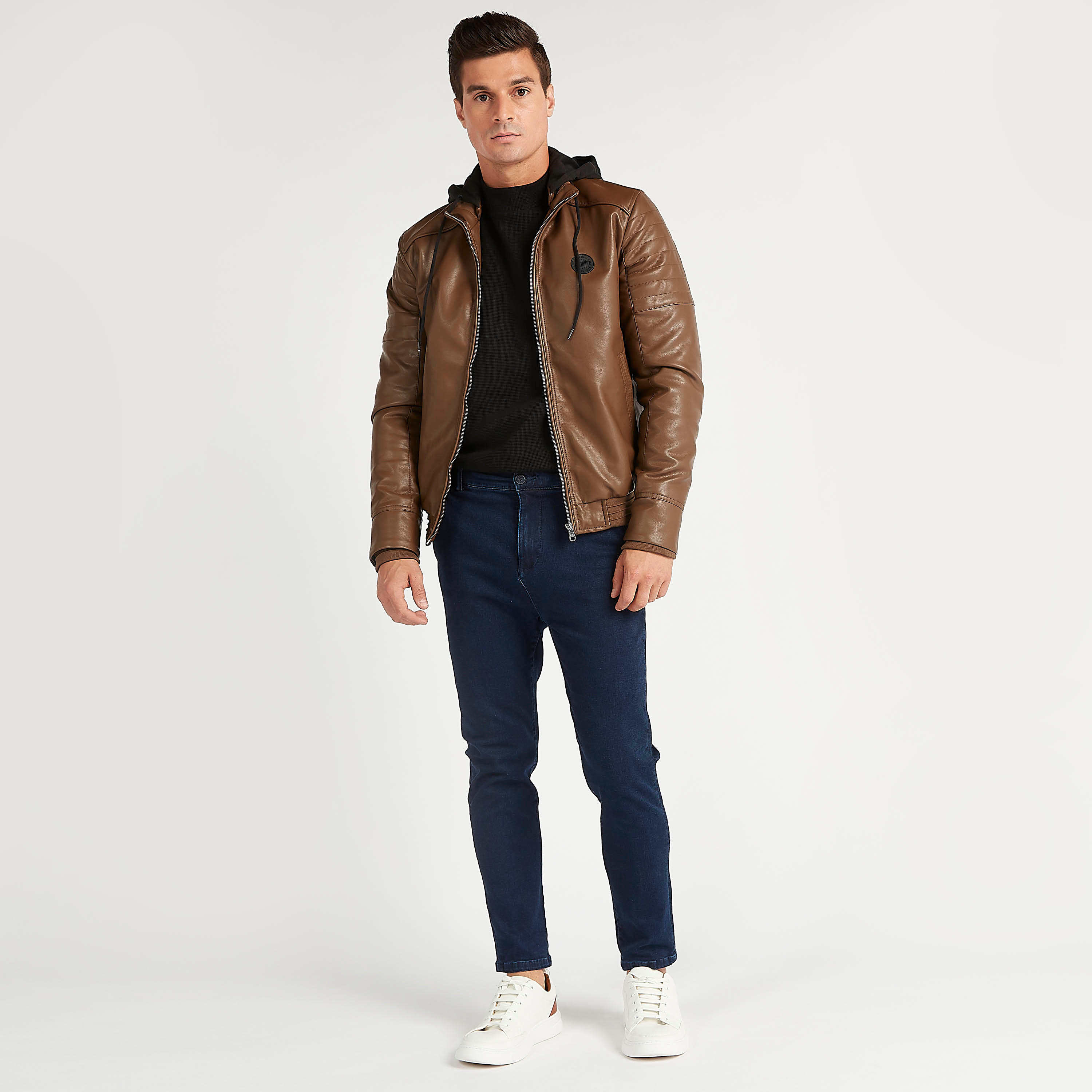 جاكيت بايكر بسحّاب وقبّعة وجيوب من لي كوبر-men-clothing-jacketsandblazers-jackets-image-7