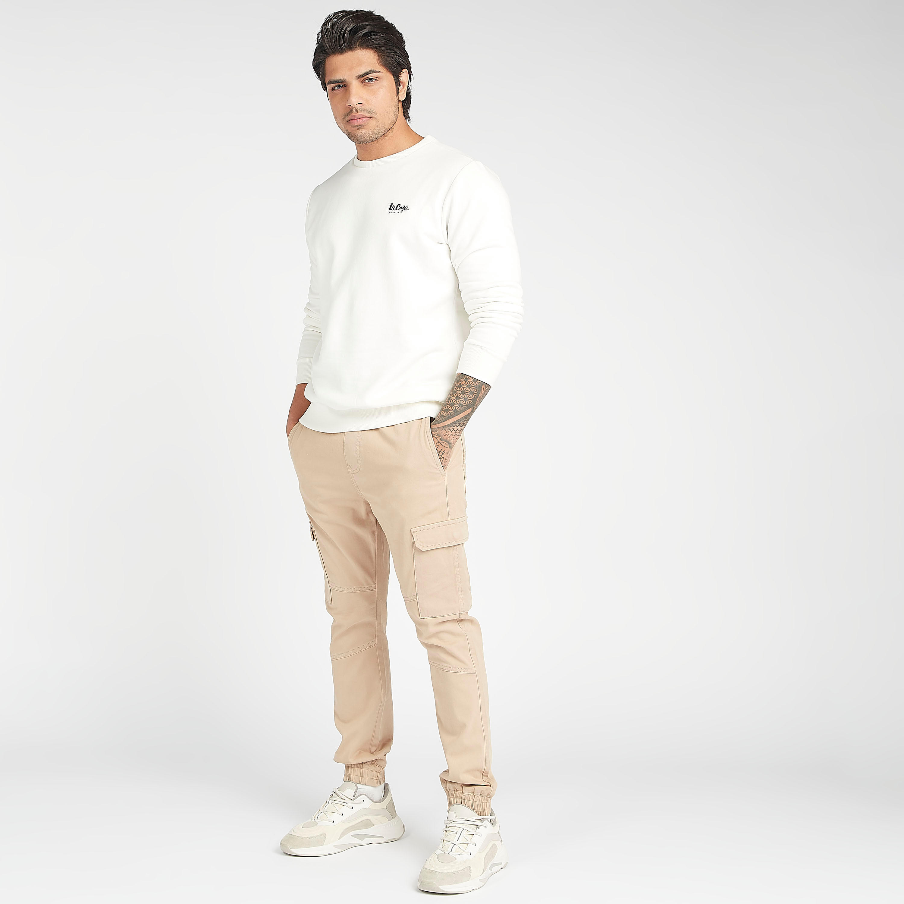 Sustainable Lee Cooper Crew Neck Sweatshirt-men-winterwear-hoodiesandsweatshirts-image-2