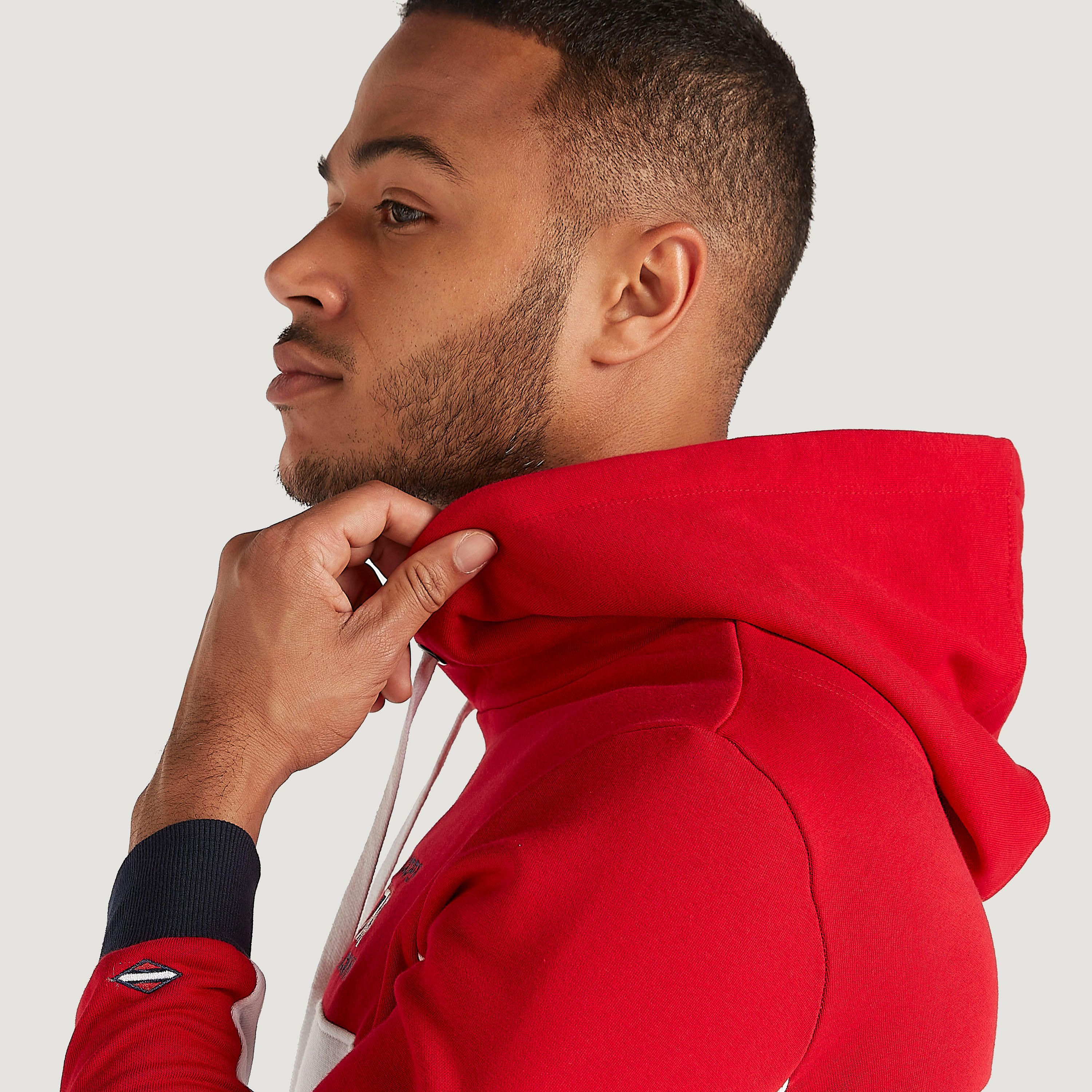 سويت شيرت بقوالب ملوّنة وأكمام طويلة وقبّعة من لي كوبر-men-winterwear-hoodiesandsweatshirts-image-7
