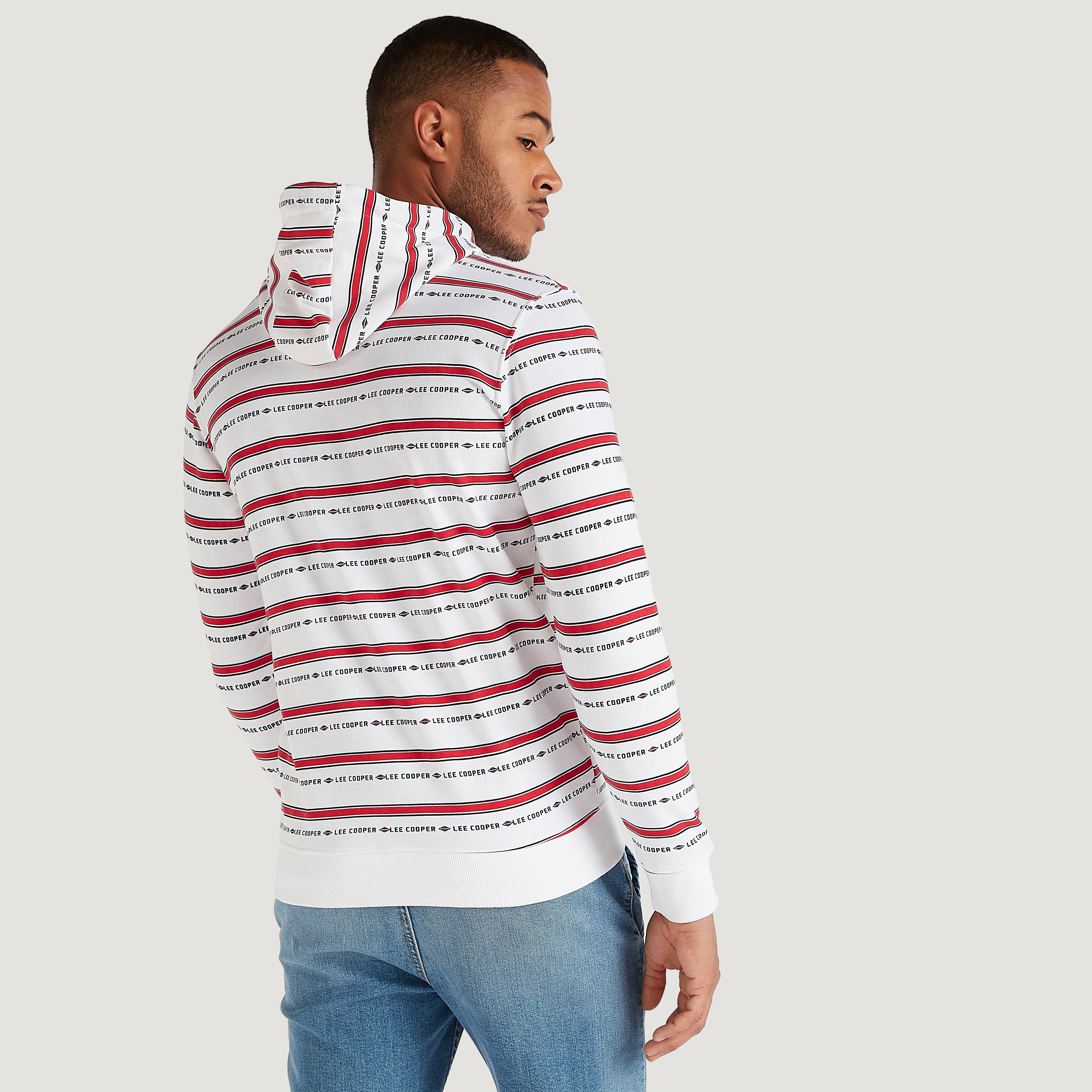 سويت شيرت بطبعات وأكمام طويلة وقبّعة من لي كوبر-men-winterwear-hoodiesandsweatshirts-image-4