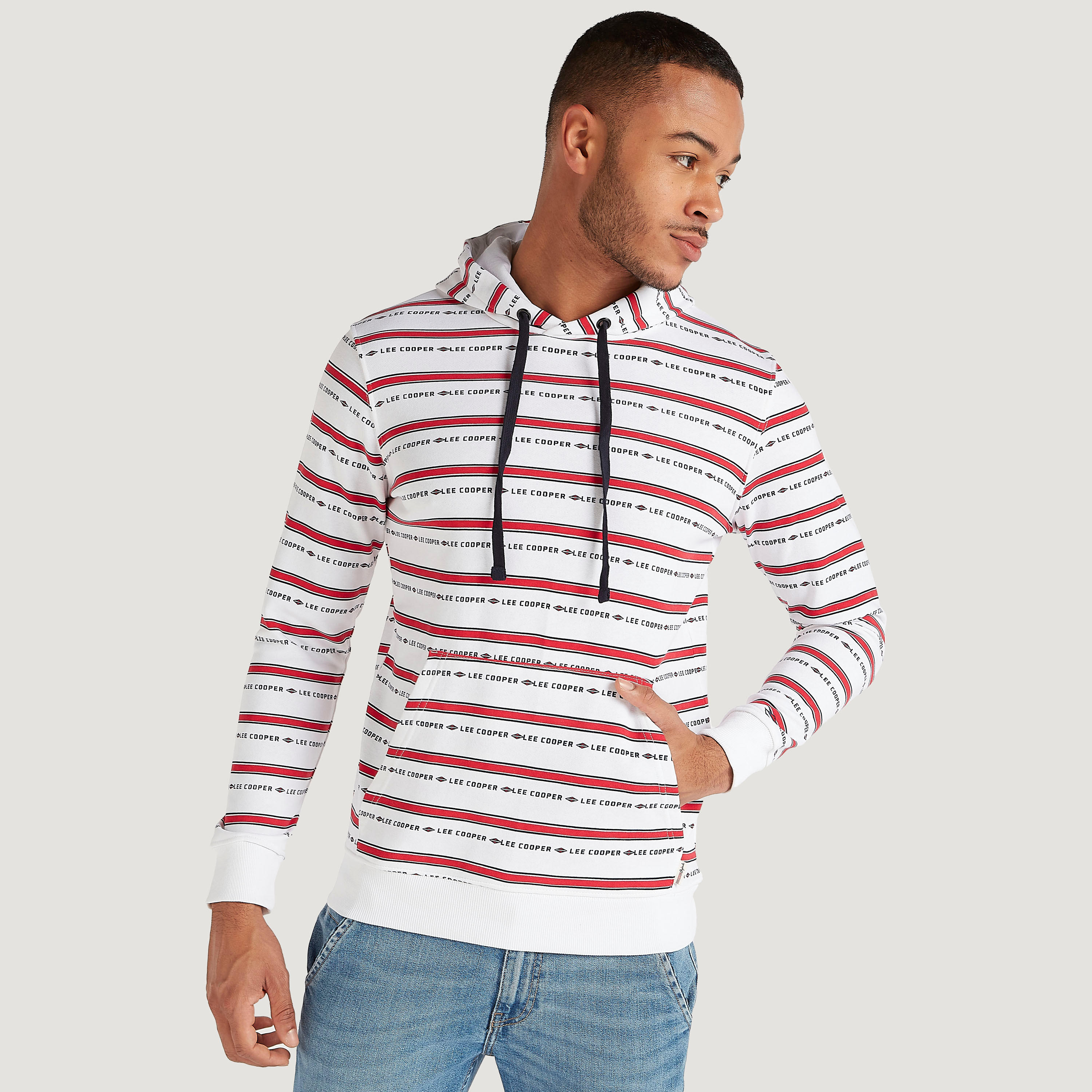 سويت شيرت بطبعات وأكمام طويلة وقبّعة من لي كوبر-men-winterwear-hoodiesandsweatshirts-image-6