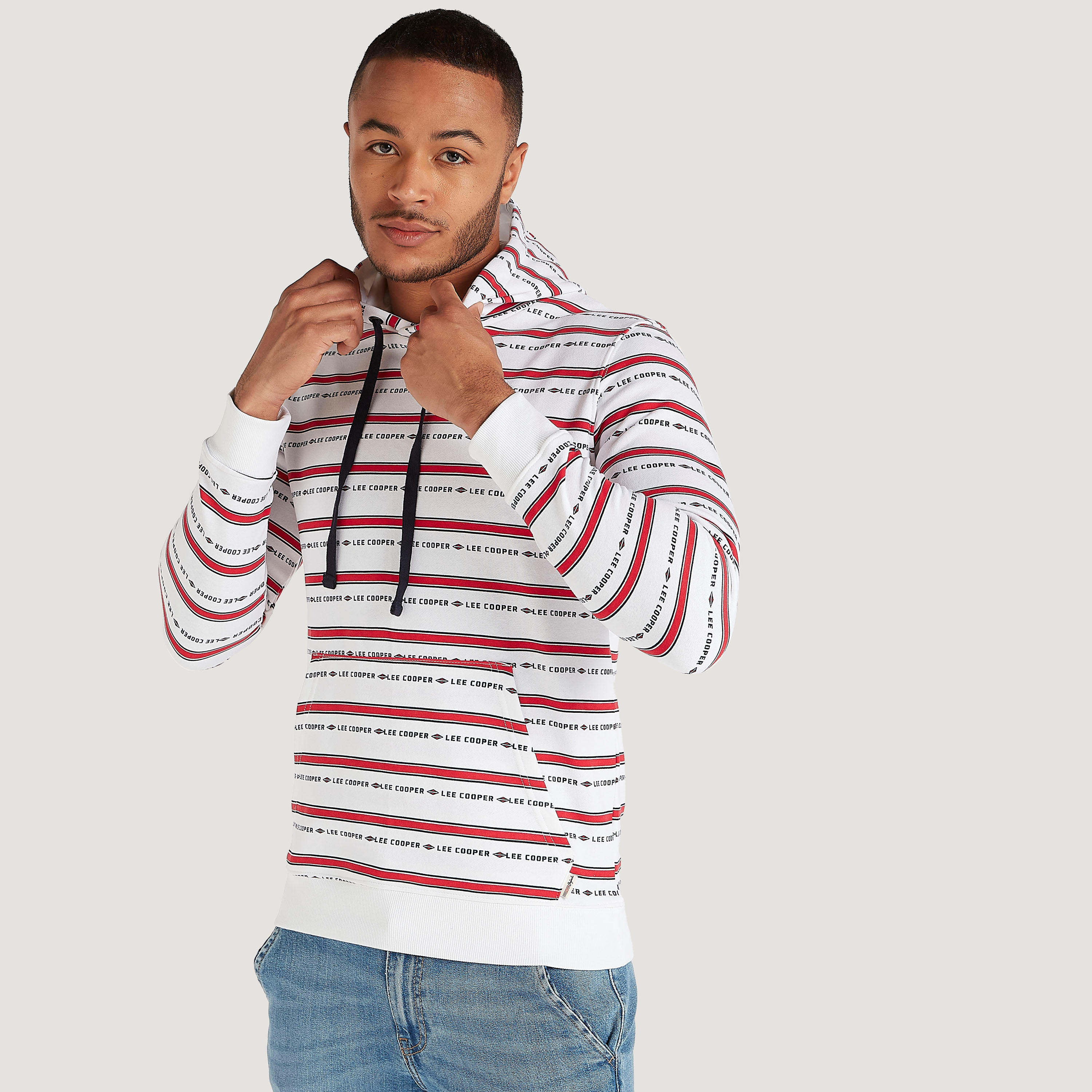 سويت شيرت بطبعات وأكمام طويلة وقبّعة من لي كوبر-men-winterwear-hoodiesandsweatshirts-image-7