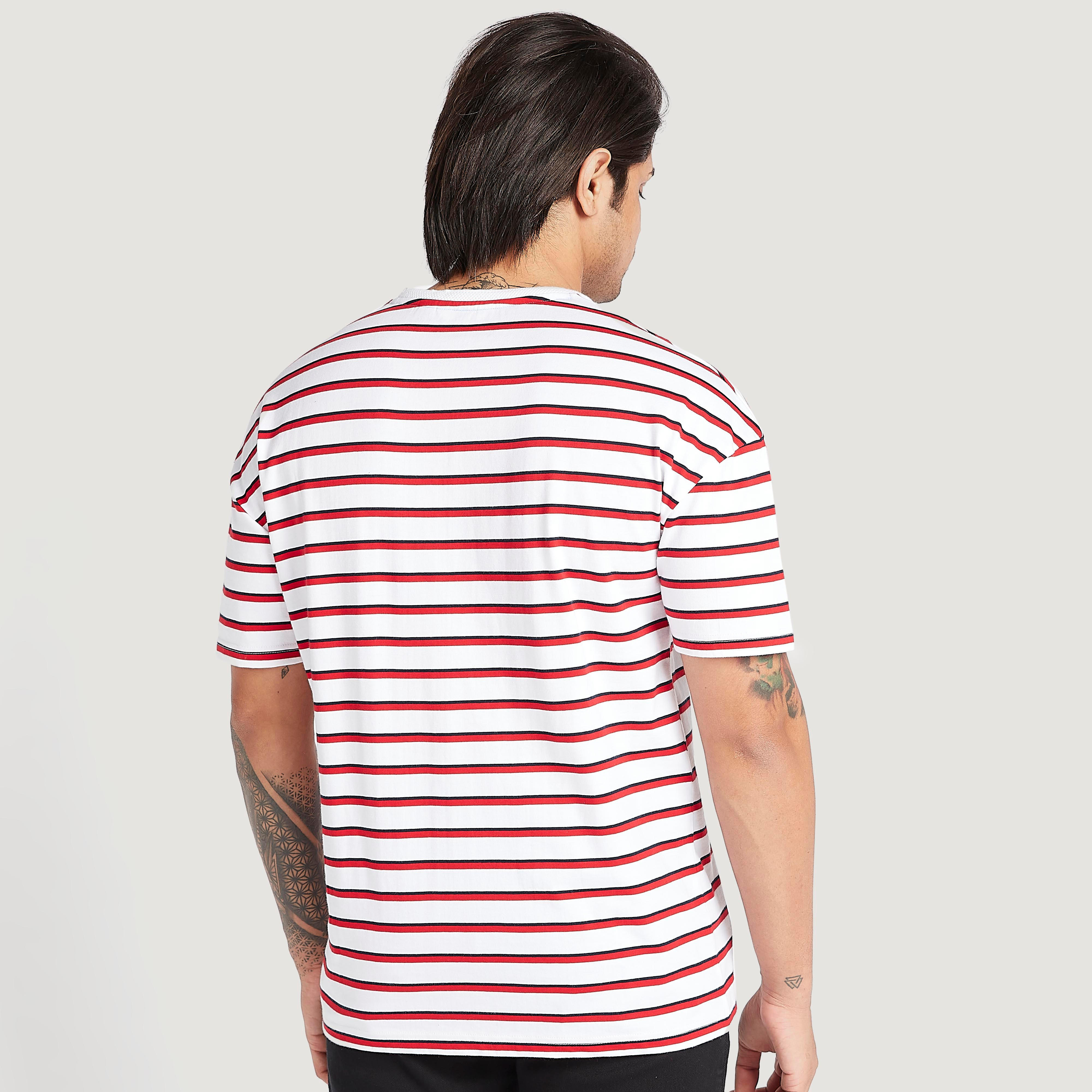 تيشيرت مخطّط بأكمام قصيرة من لي كوبر-men-clothing-tshirtsandpolos-tshirts-image-4