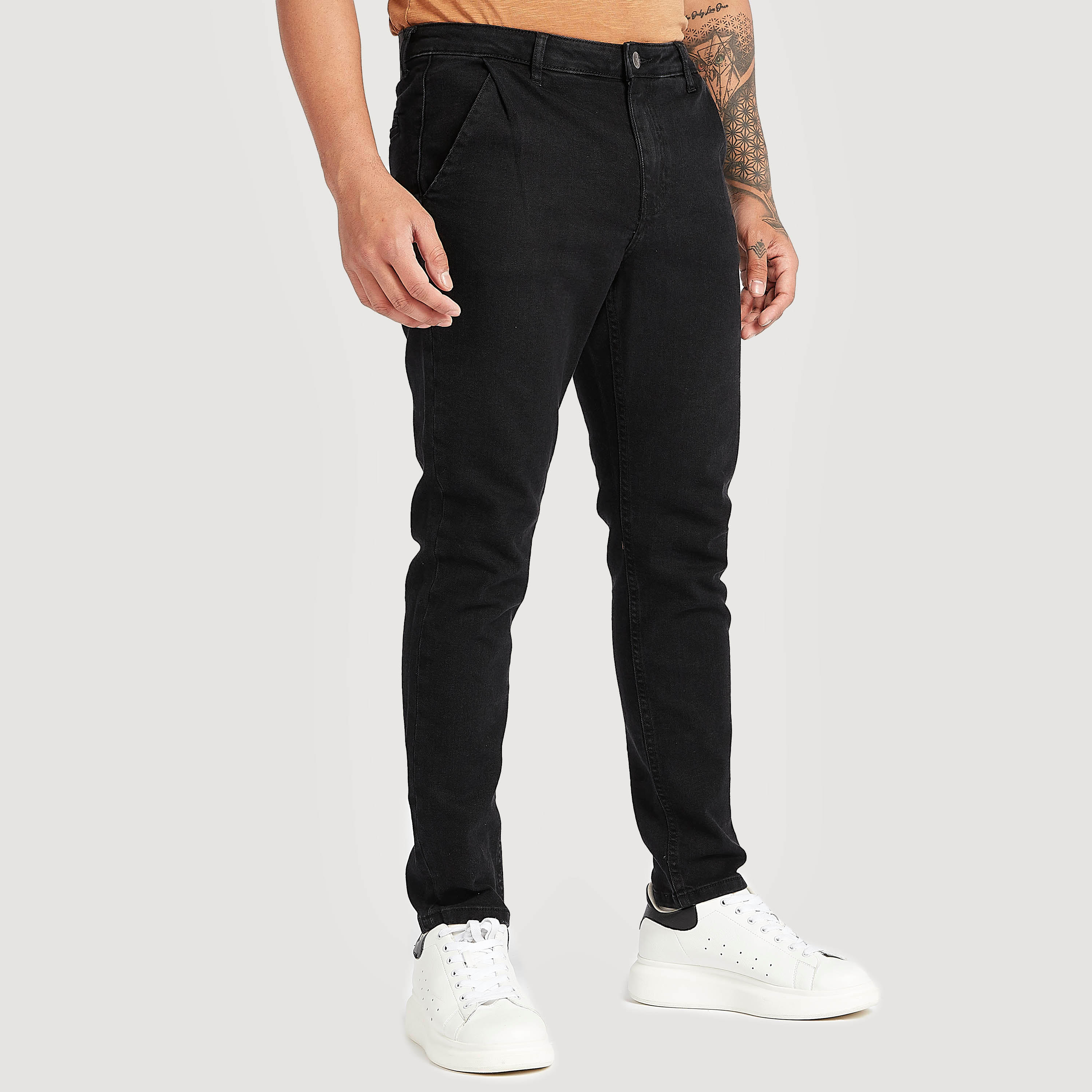 Lee Cooper Mid-Rise Carrot Fit Jeans with Button Closure-men-clothing-bottoms-jeans-image-1