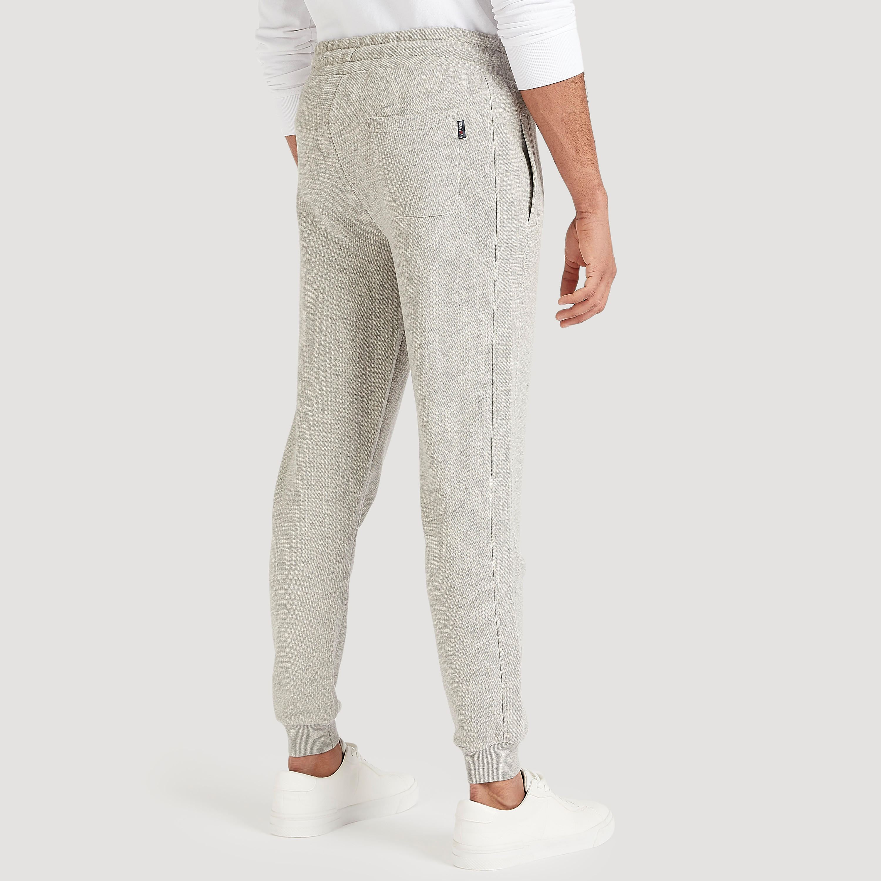 Lee Cooper Textured Joggers with Drawstring-men-clothing-bottoms-joggers-image-4