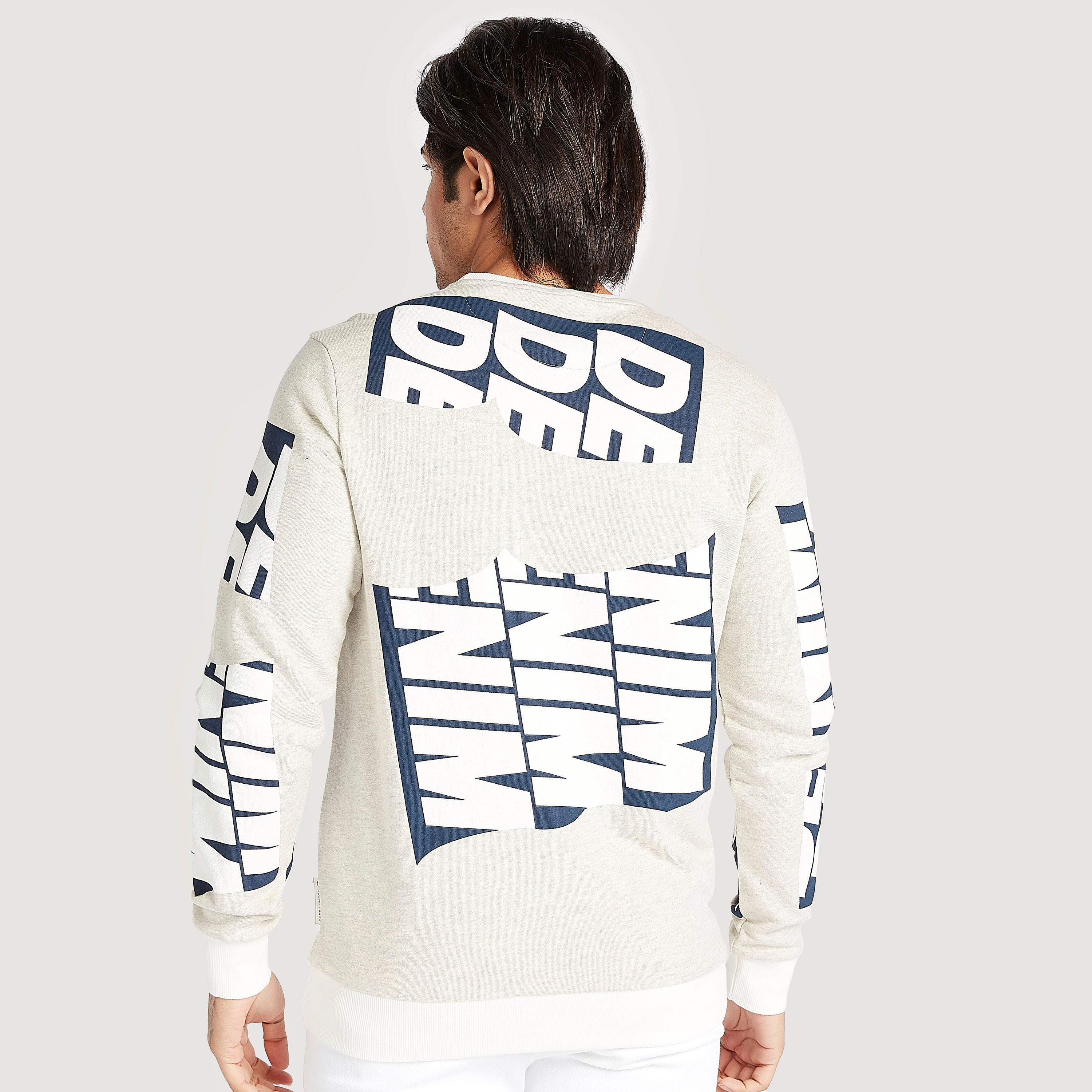 سويت شيرت بياقة ضيّقة وأكمام طويلة وطبعات من لي كوبر-men-winterwear-hoodiesandsweatshirts-image-2