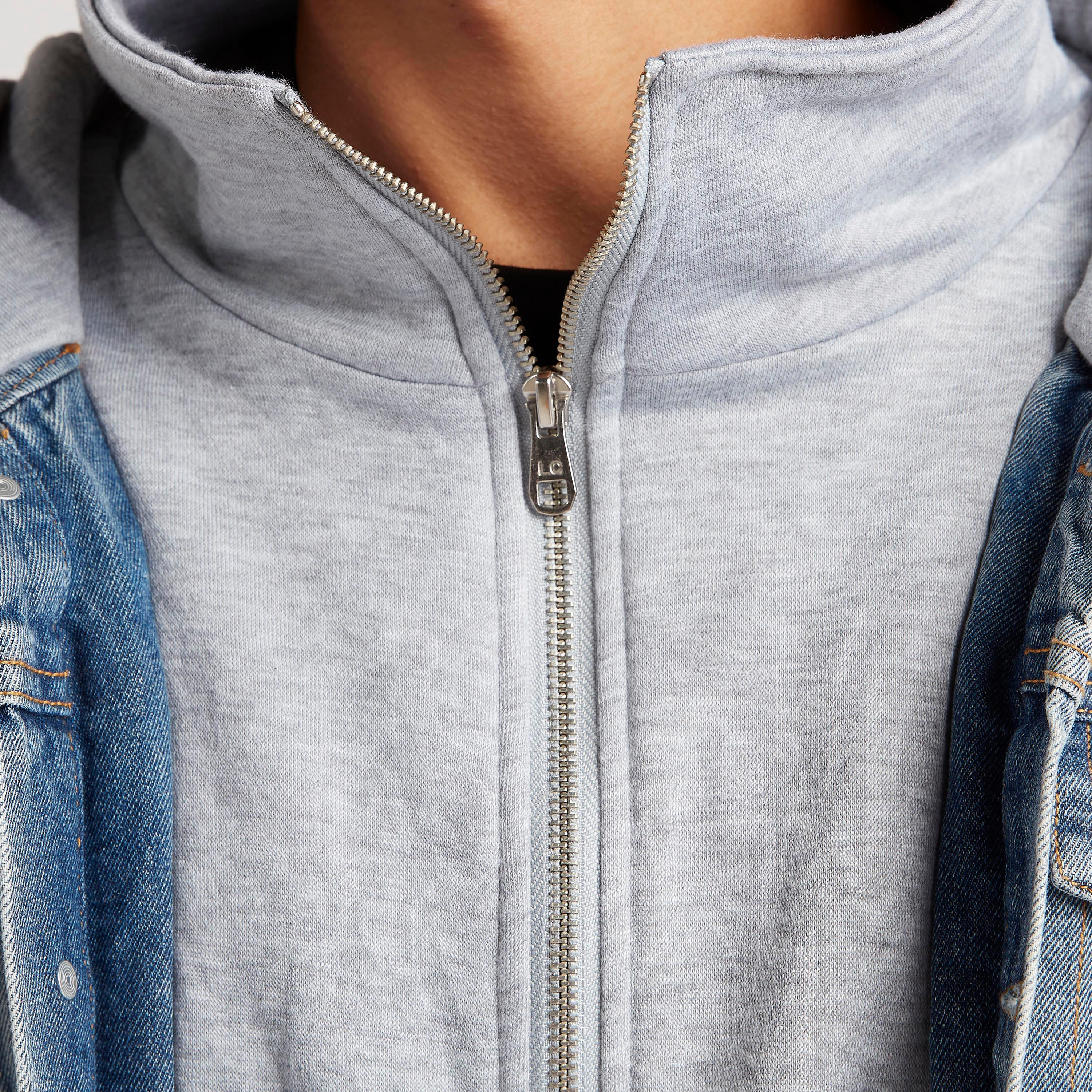 Lee Cooper Solid Denim Jacket with Hood and Zip Closure-men-clothing-jacketsandblazers-jackets-image-6