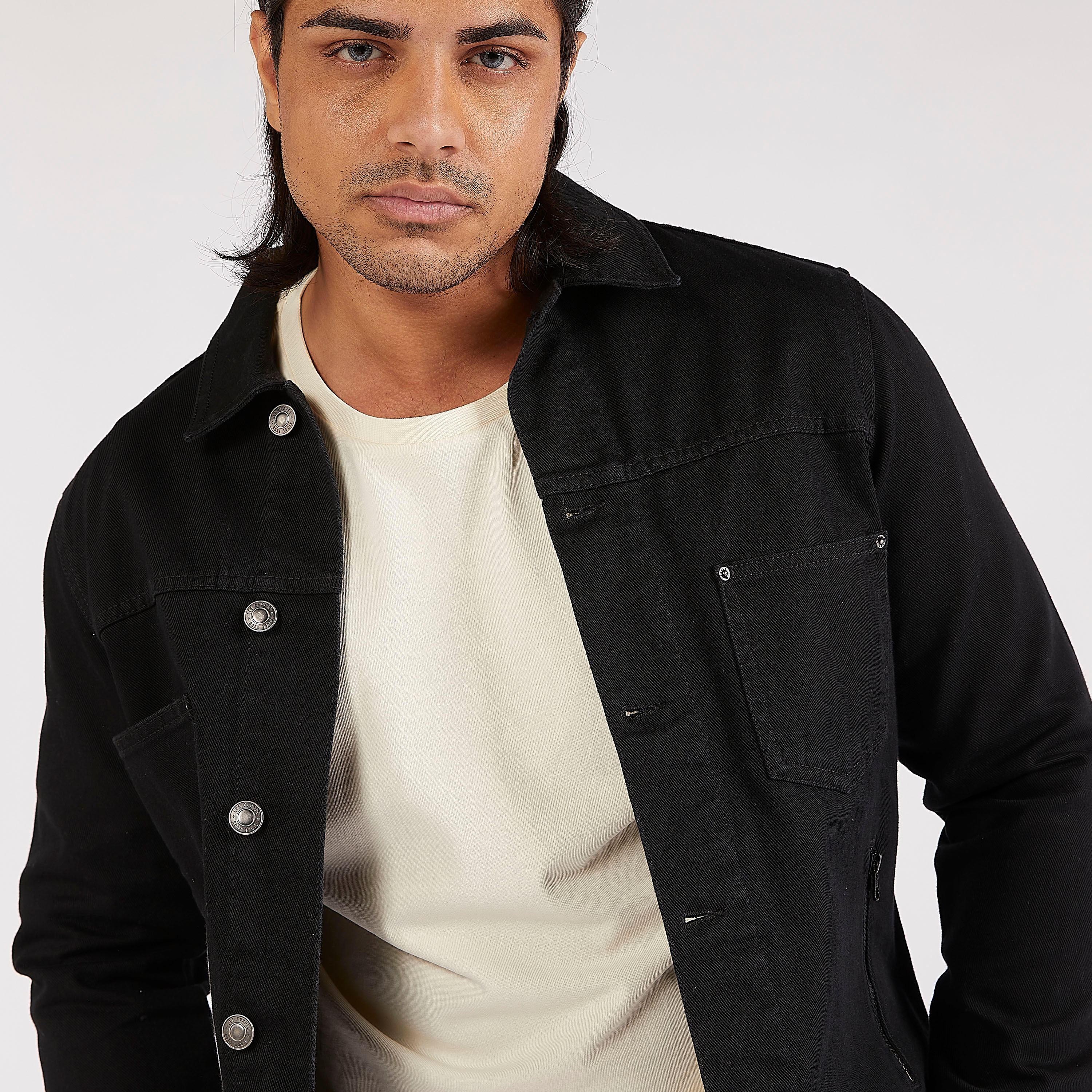 جاكيت دينم مطرّز بجيوب بسحاب من لي كوبر-men-clothing-jacketsandblazers-jackets-image-3