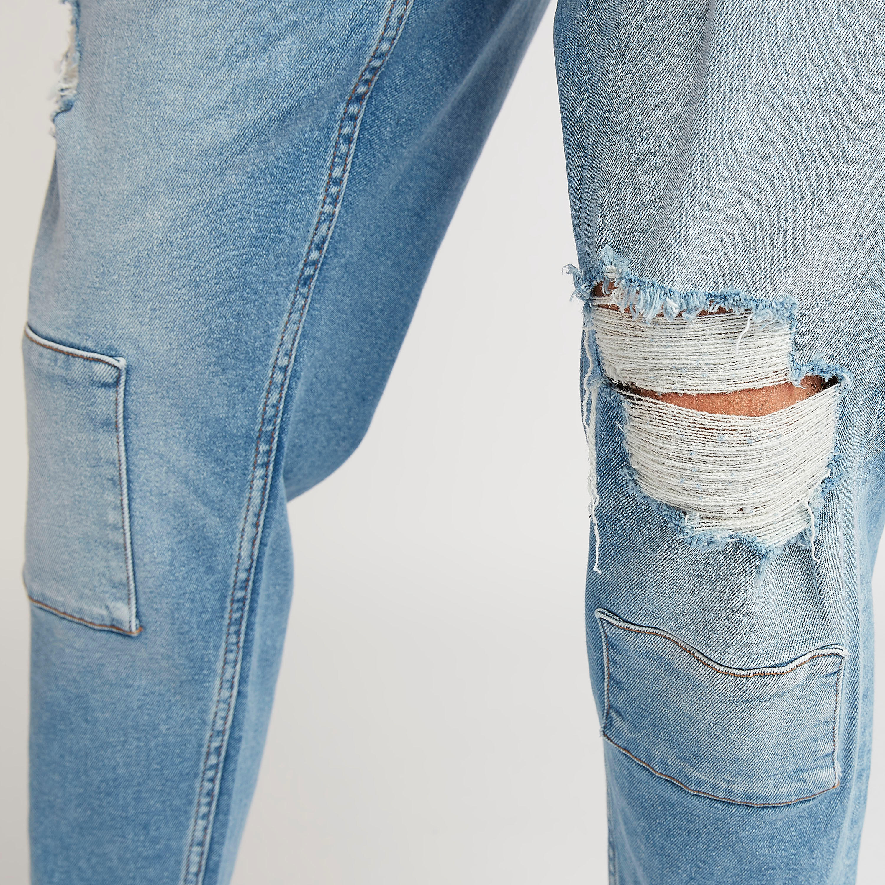 Lee Cooper Ripped Dad Fit Denim Jeans with Button Closure-men-clothing-bottoms-jeans-image-3
