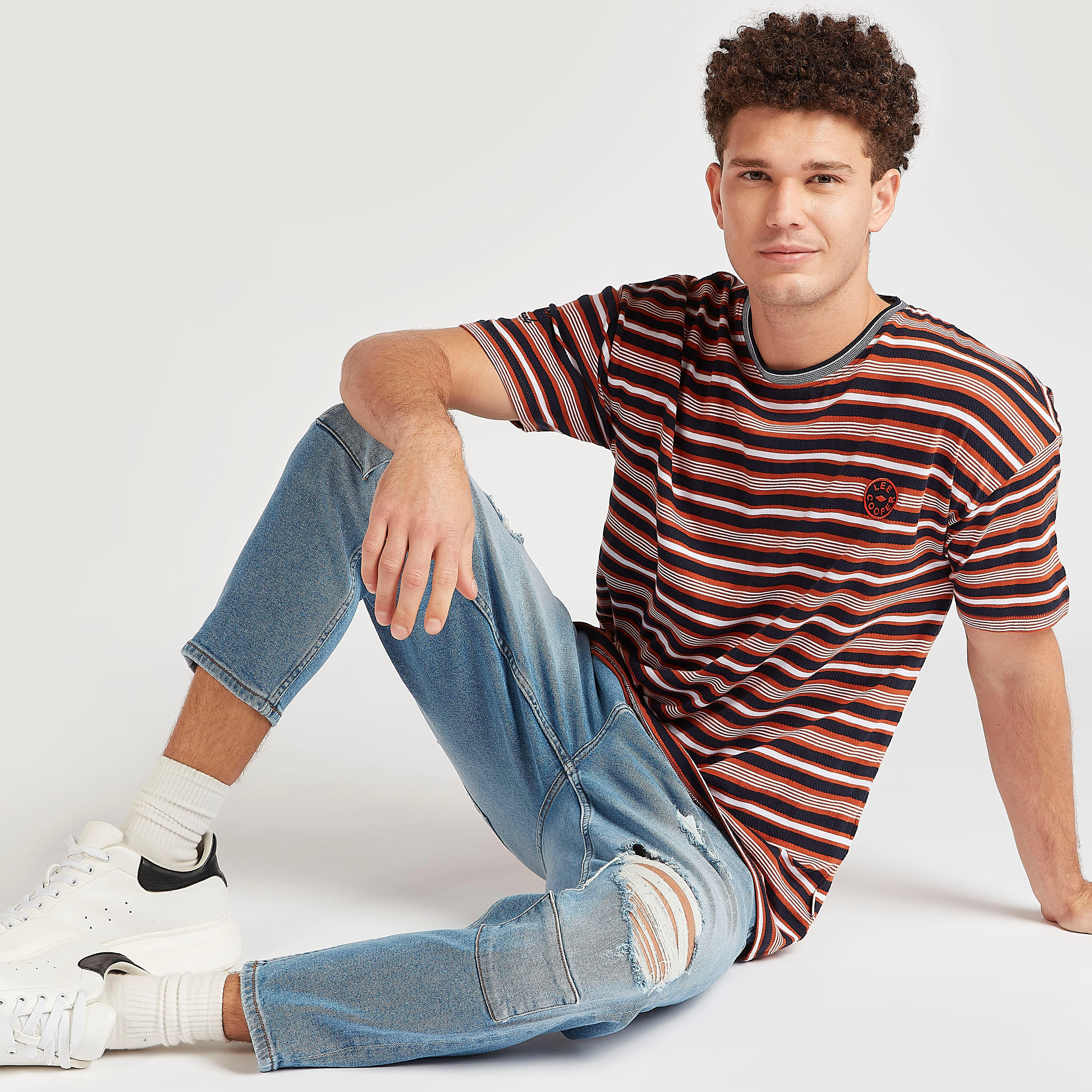 Lee Cooper Ripped Dad Fit Denim Jeans with Button Closure-men-clothing-bottoms-jeans-image-6