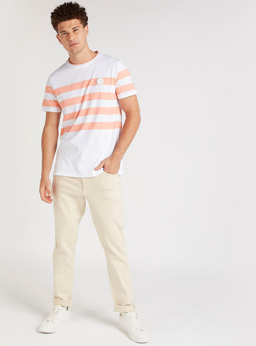 Lee Cooper Textured Mid-Rise Jeans with Pockets-men-clothing-bottoms-trousersandchinos-trousers-image-2