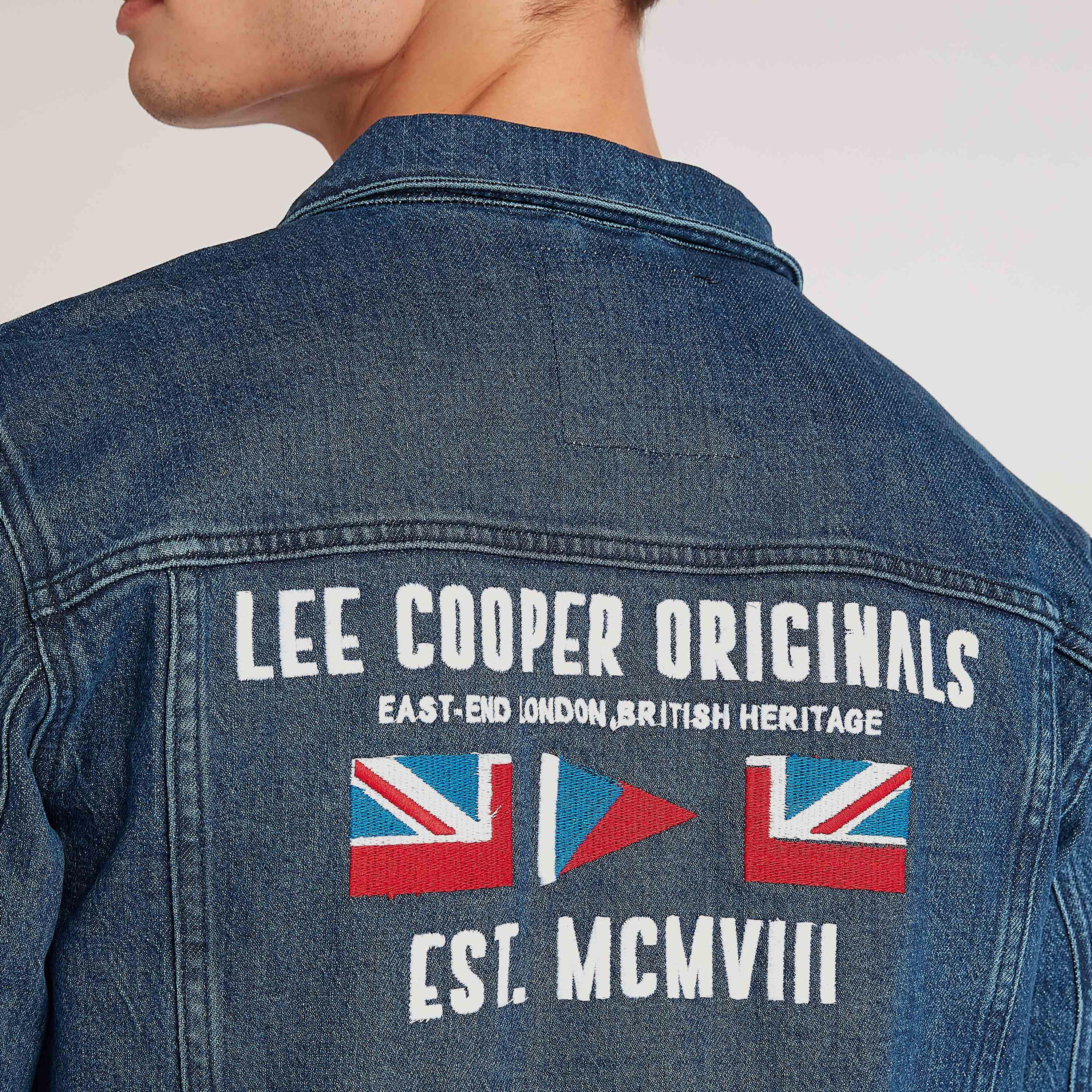 جاكيت دنيم مطرّز بجيوب بطيّة من لي كوبر-men-clothing-jacketsandblazers-jackets-image-9