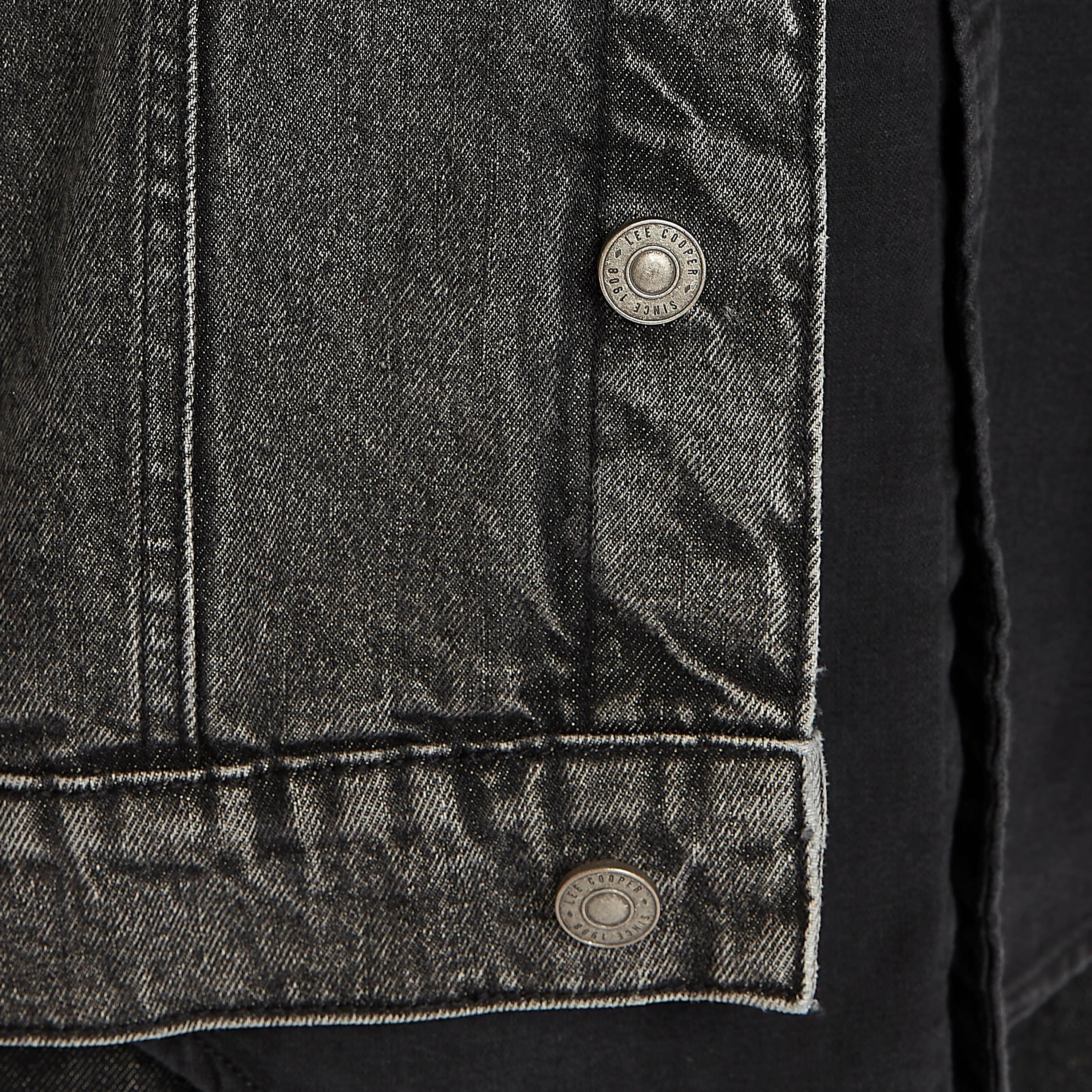 جاكيت دنيم سليم فيت دون أكمام من لي كوبر-men-clothing-jacketsandblazers-jackets-image-2