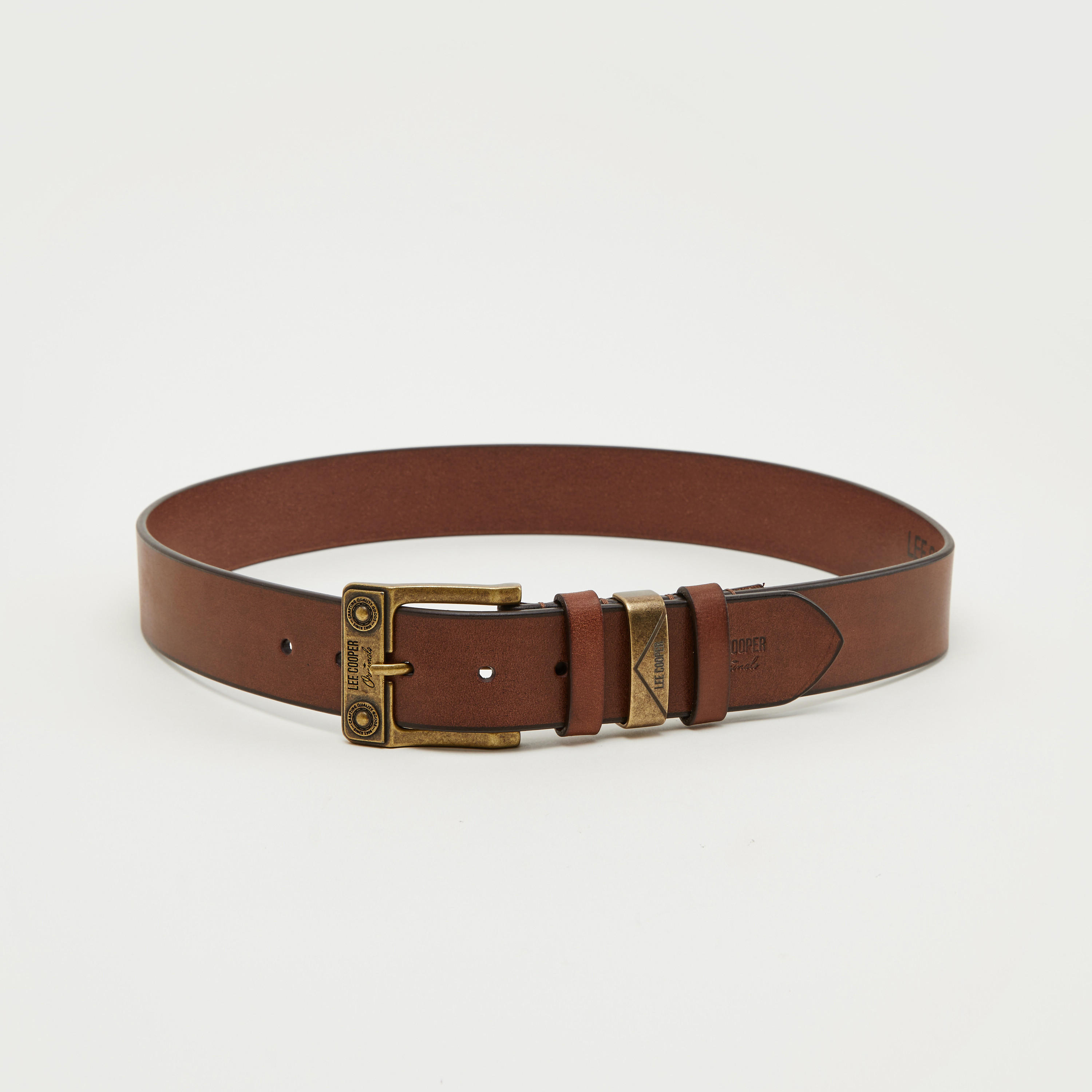 حزام خصر جلد بإبزيم إغلاق من لي كوبر-men-beltsandwallets-belts-image-4