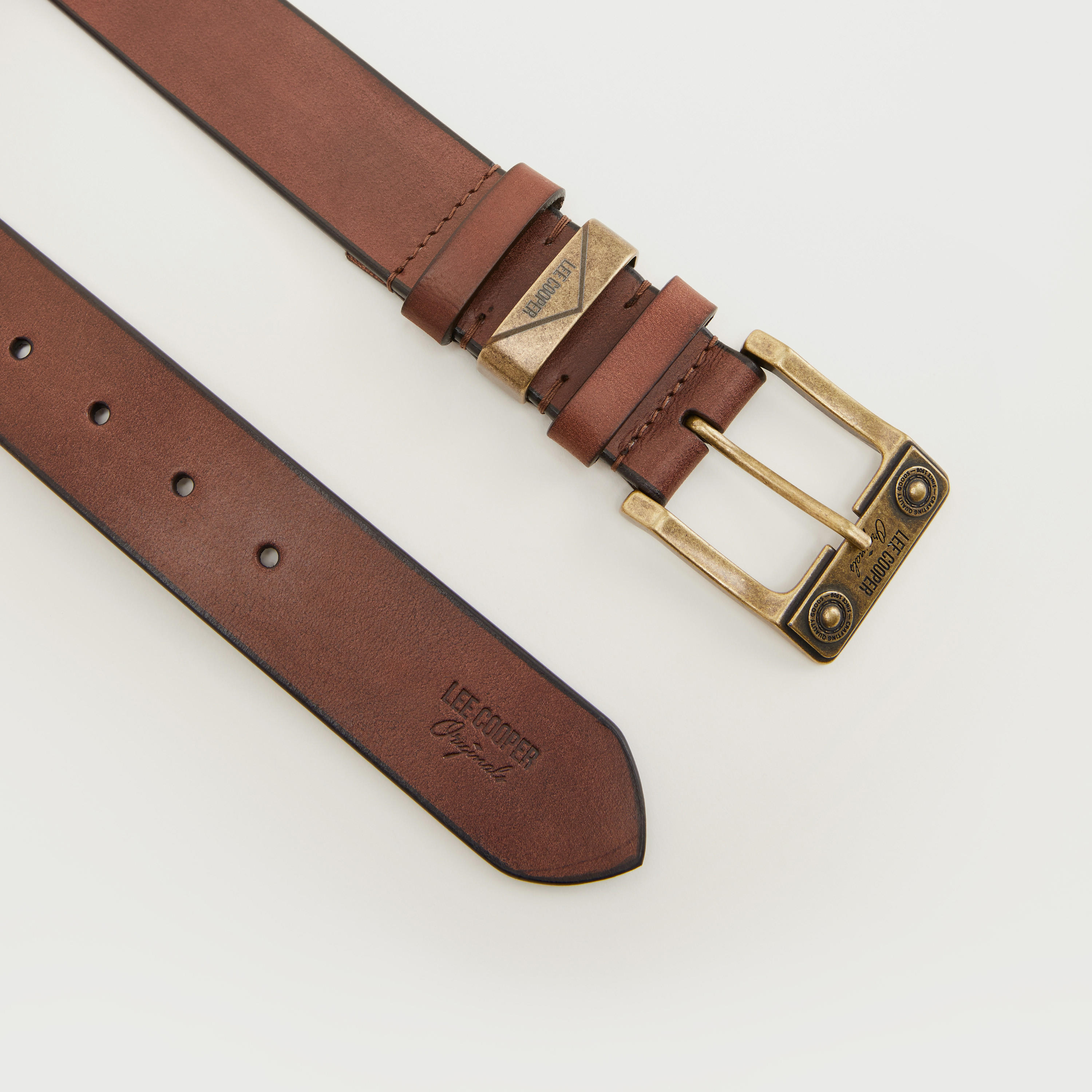 حزام خصر جلد بإبزيم إغلاق من لي كوبر-men-beltsandwallets-belts-image-5