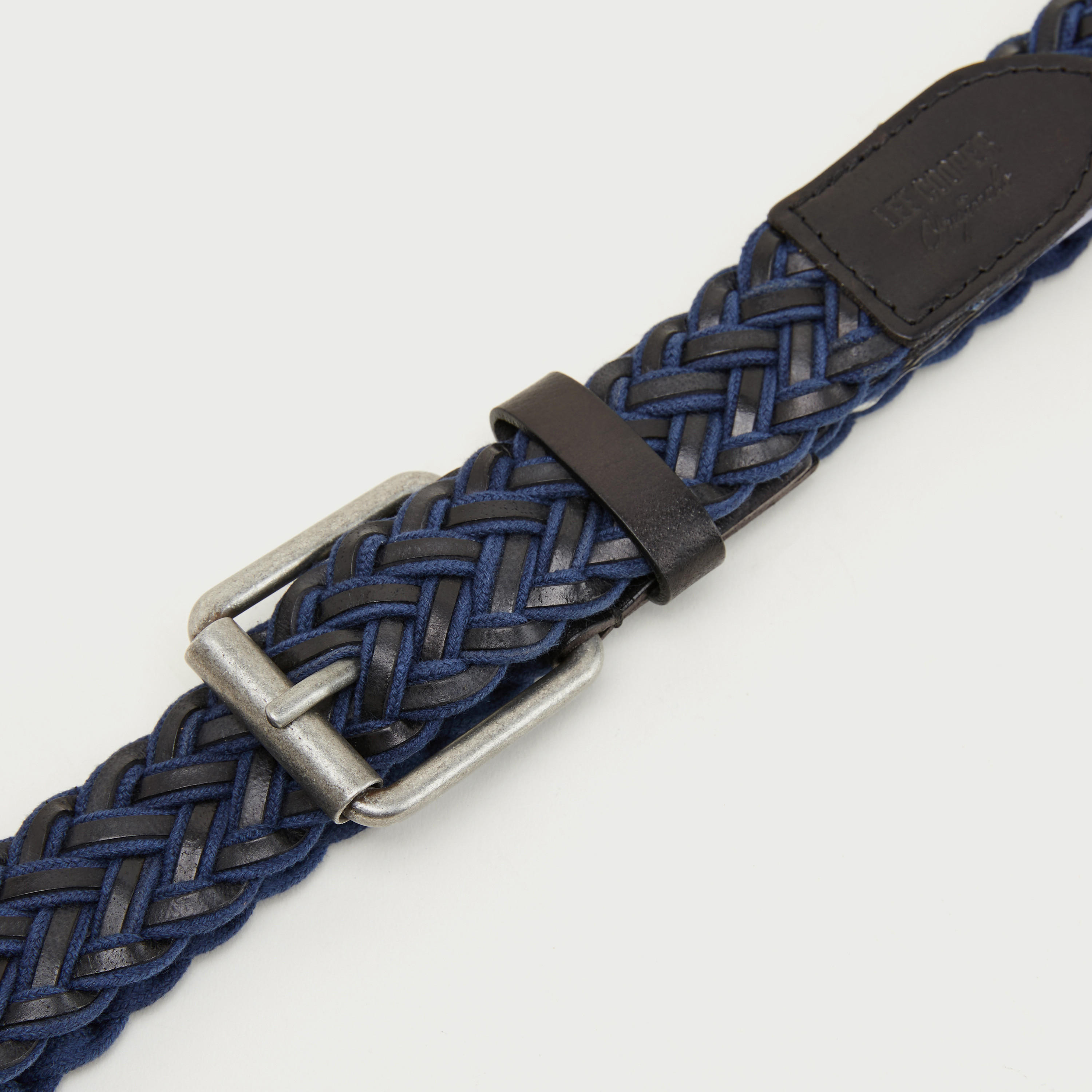 حزام خصر جلد بارز الملمس بإبزيم بدبّوس من لي كوبر-men-beltsandwallets-belts-image-3