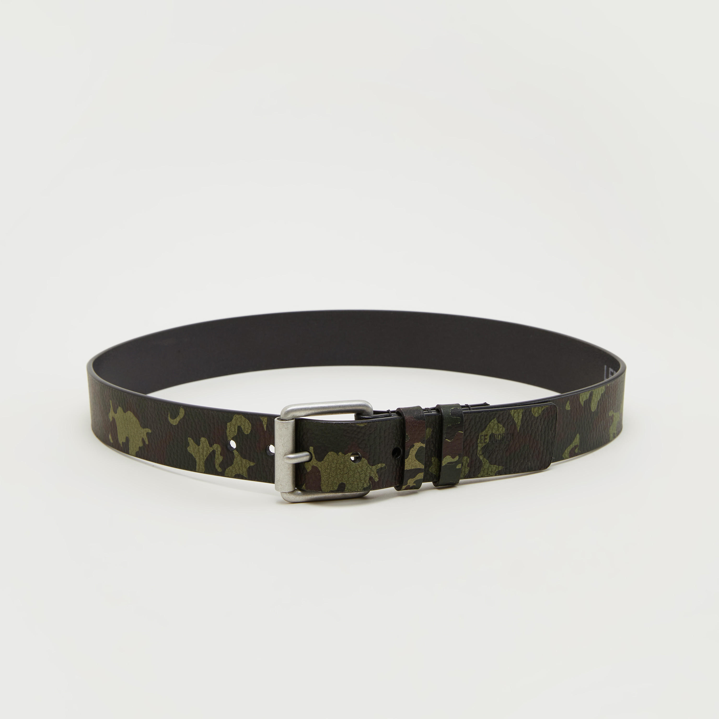 حزام بارز الملمس بإبزيم بدبّوس وتصميم مموّه من لي كوبر-men-beltsandwallets-belts-image-4