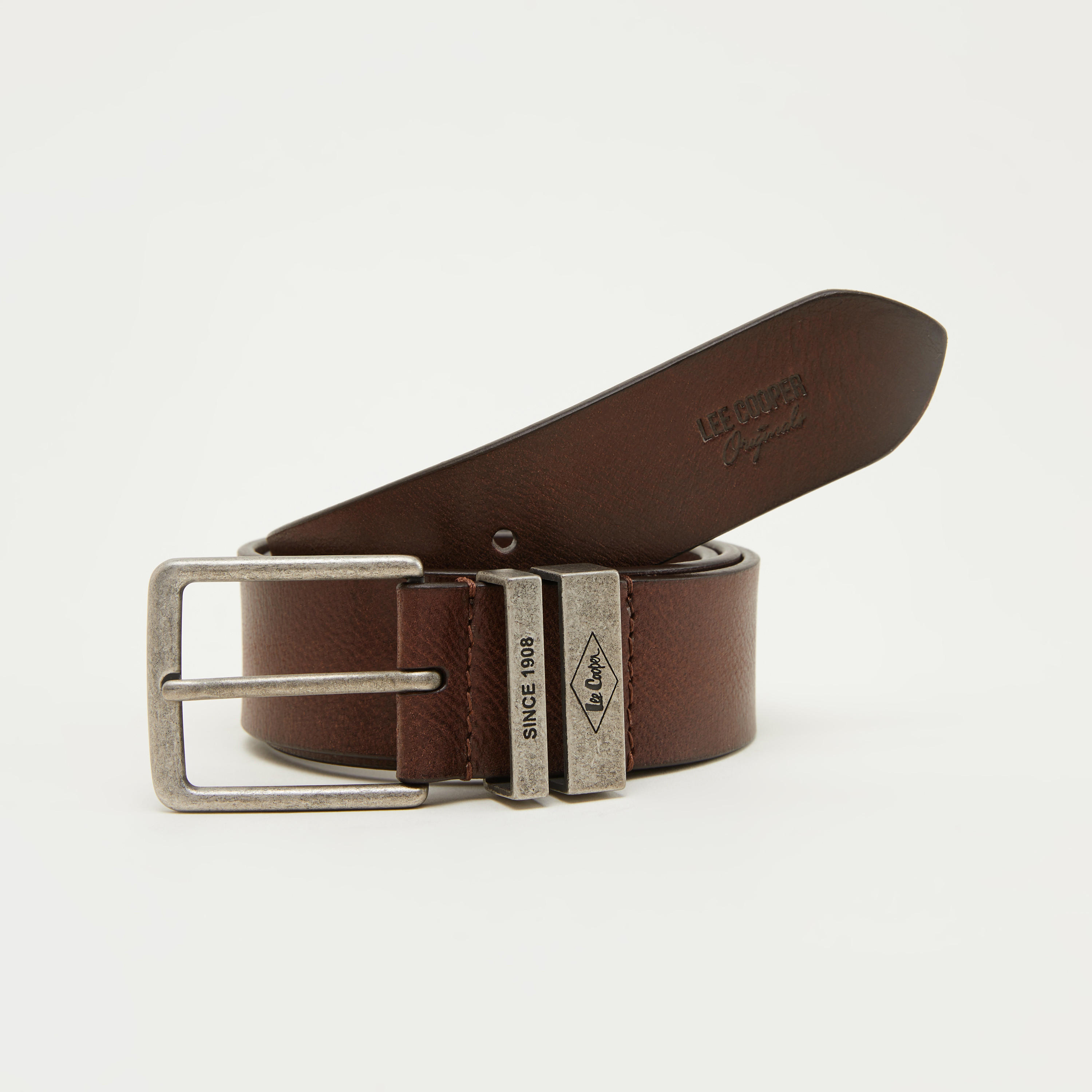 حزام خصر جلد بإبزيم إغلاق من لي كوبر-men-beltsandwallets-belts-image-1