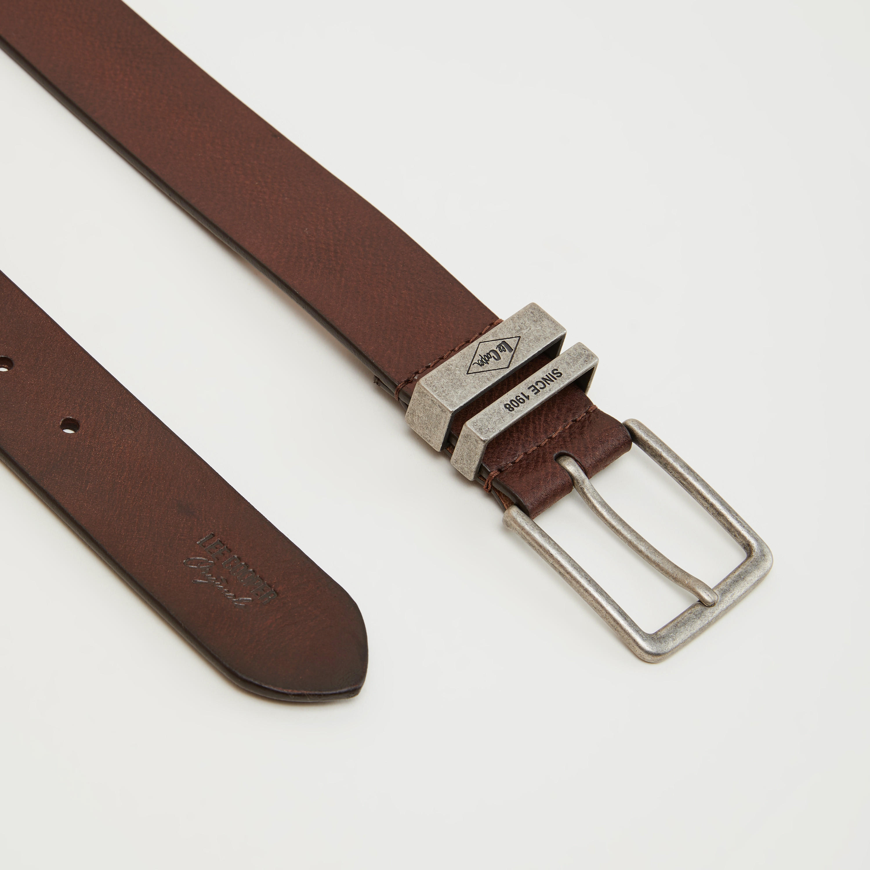 حزام خصر جلد بإبزيم إغلاق من لي كوبر-men-beltsandwallets-belts-image-5