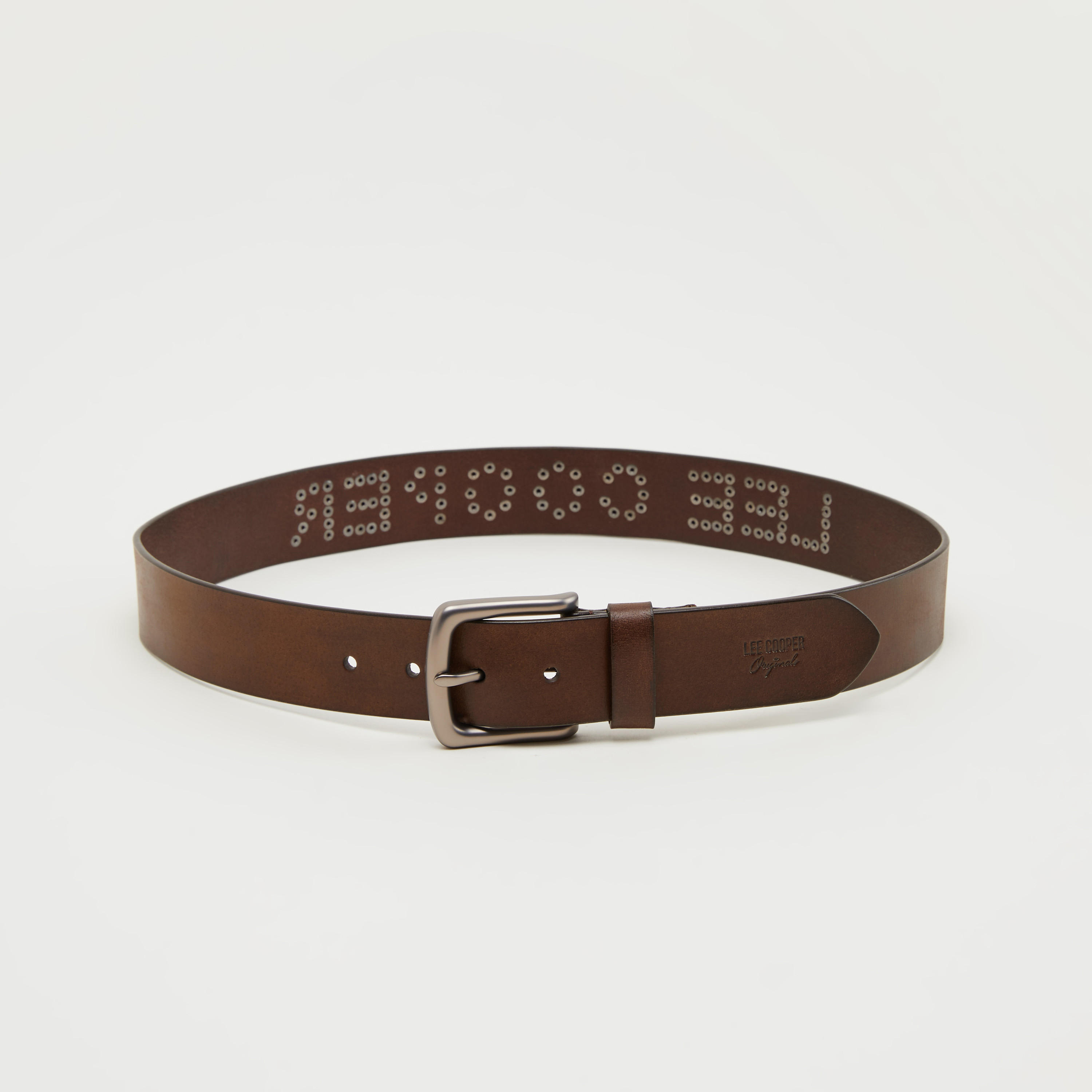 حزام خصر جلد مزيّن بإبزيم بدبّوس من لي كوبر-men-beltsandwallets-belts-image-3