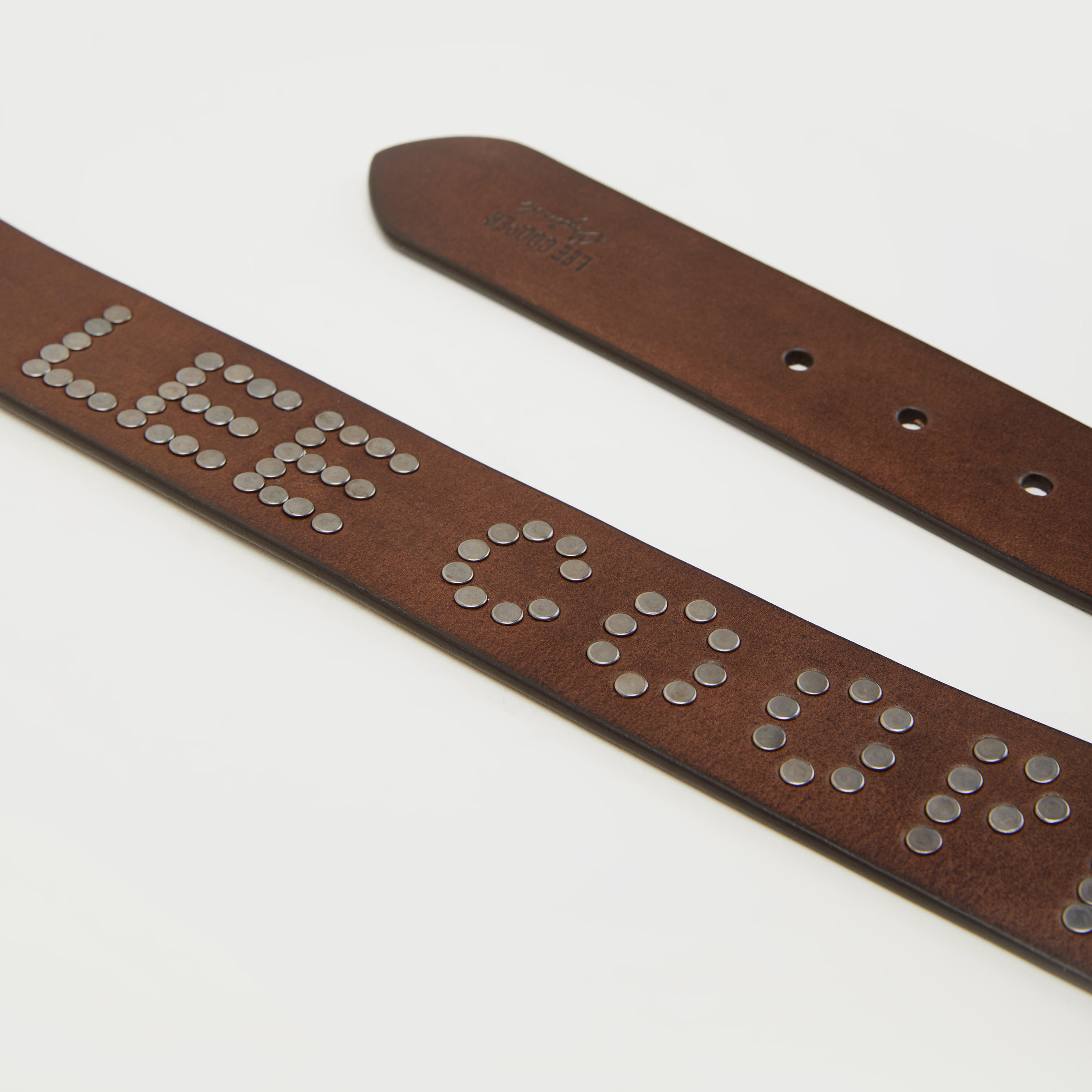 حزام خصر جلد مزيّن بإبزيم بدبّوس من لي كوبر-men-beltsandwallets-belts-image-5