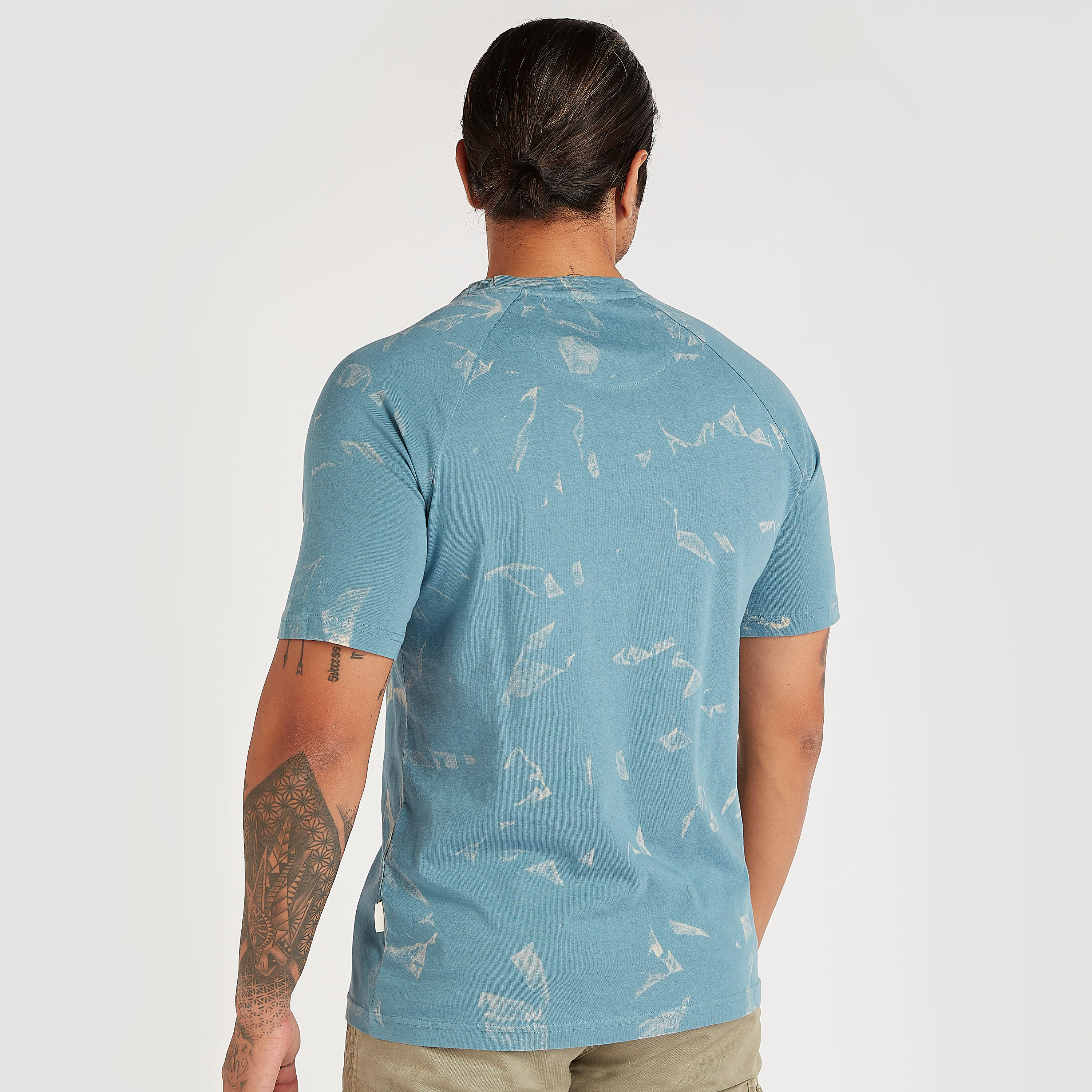 Lee Cooper Print T-shirt with Short Sleeves and Crew Neck-men-clothing-tshirtsandpolos-tshirts-image-3